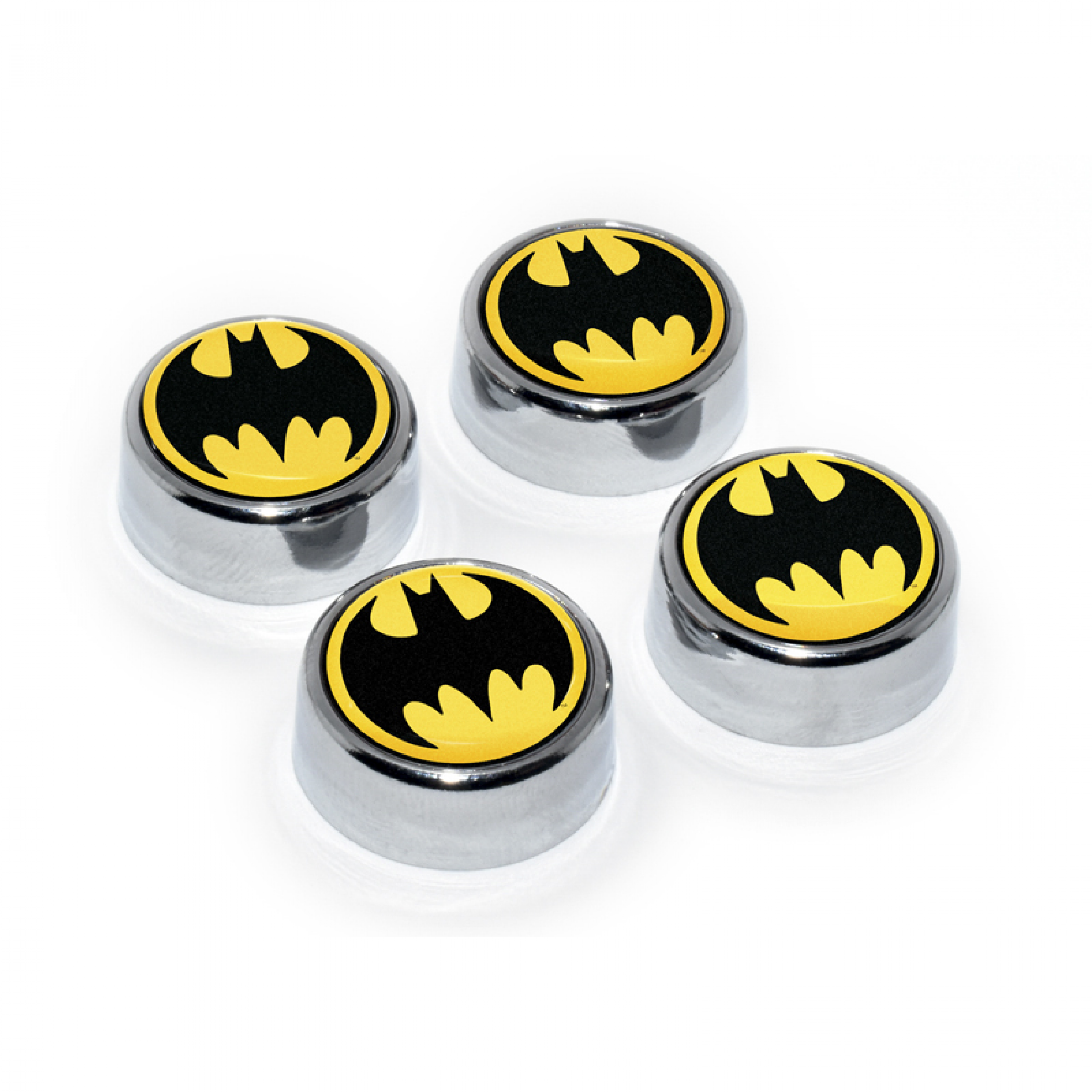 Batman Symbol License Plate Frame Screw Set, Black