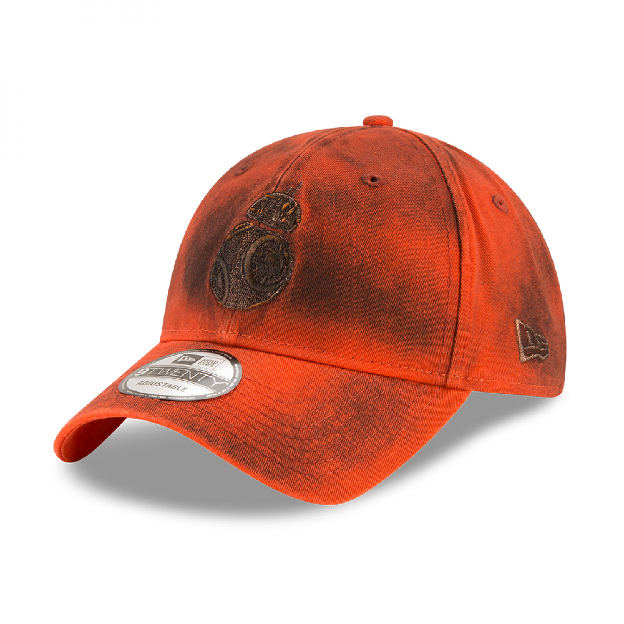 Star Wars Episode 8 BB-8 Oil Stained New Era 9Twenty Adjustable Hat, Red
