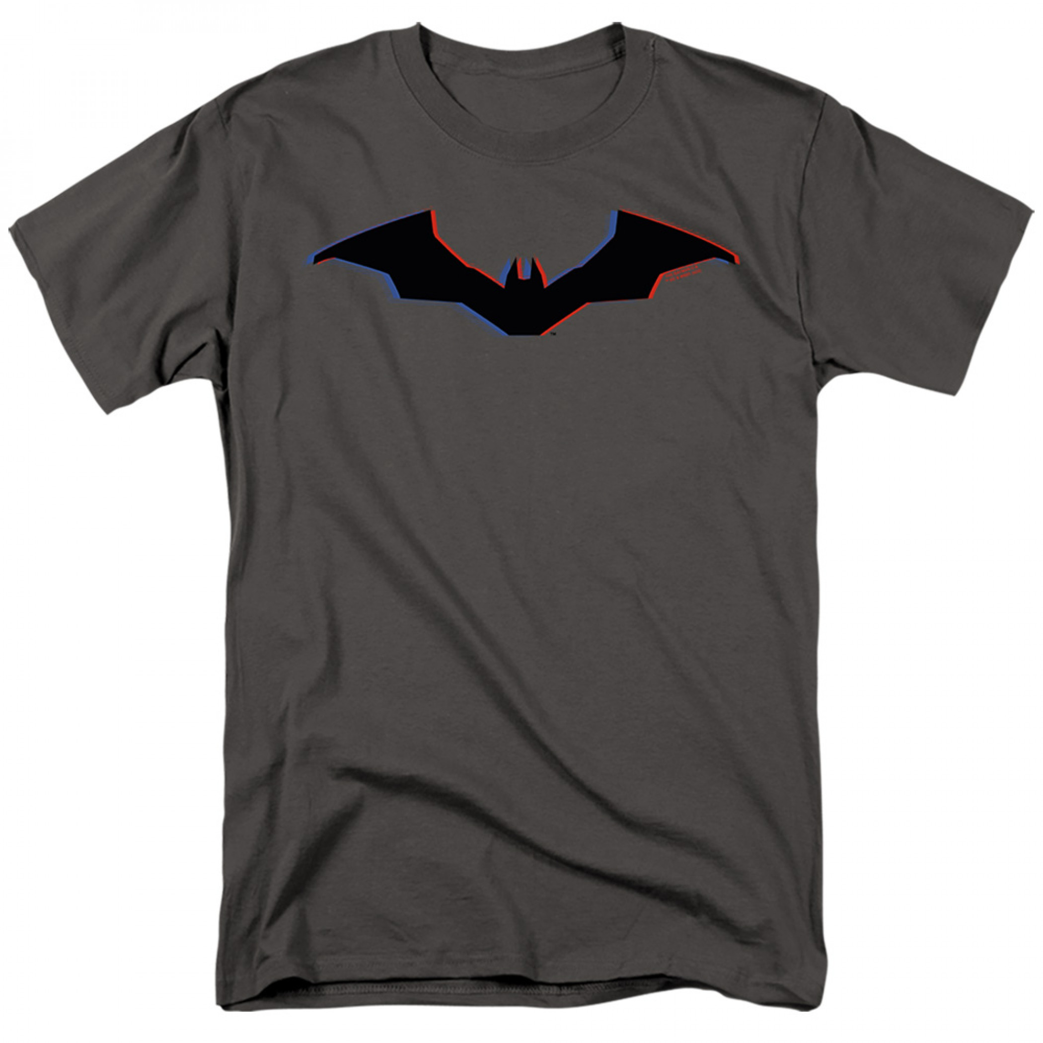 The Batman Robert Pattinson Tri-Color Logo T-Shirt, Grey
