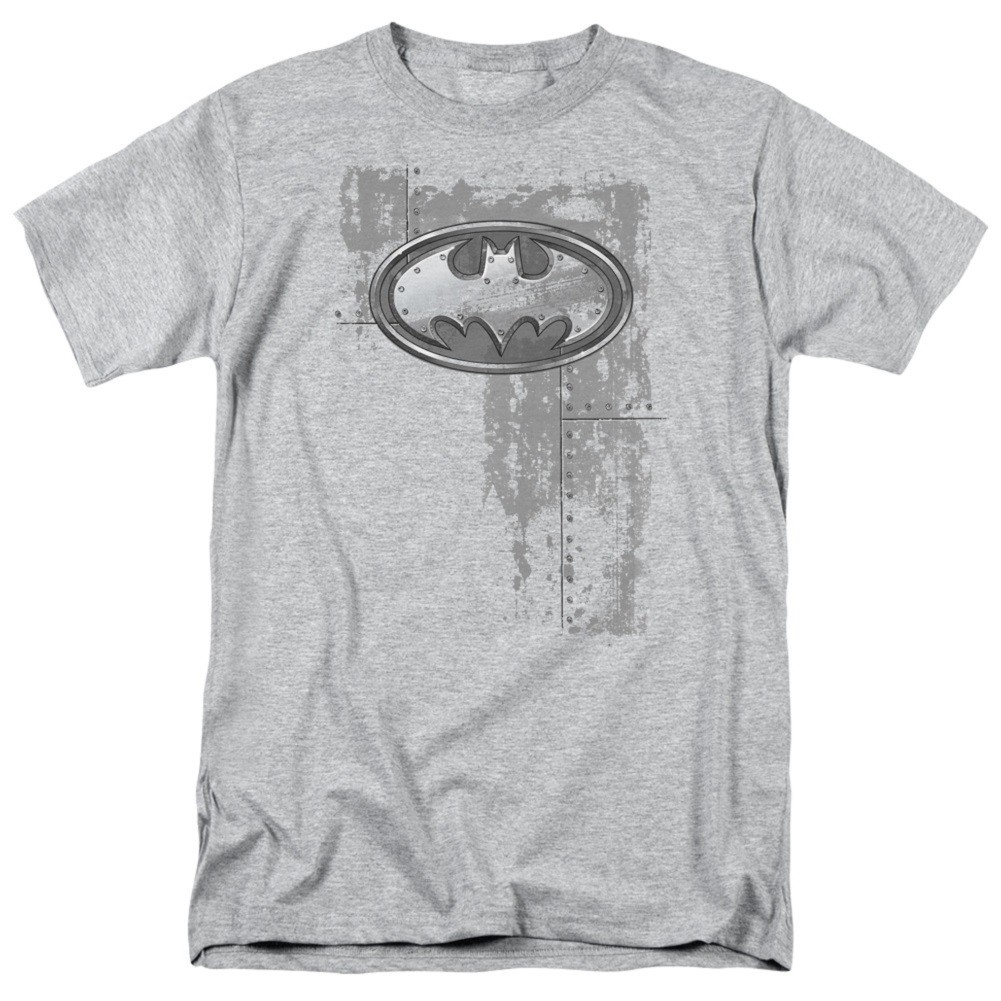 Batman Steel Logo Grey Tshirt