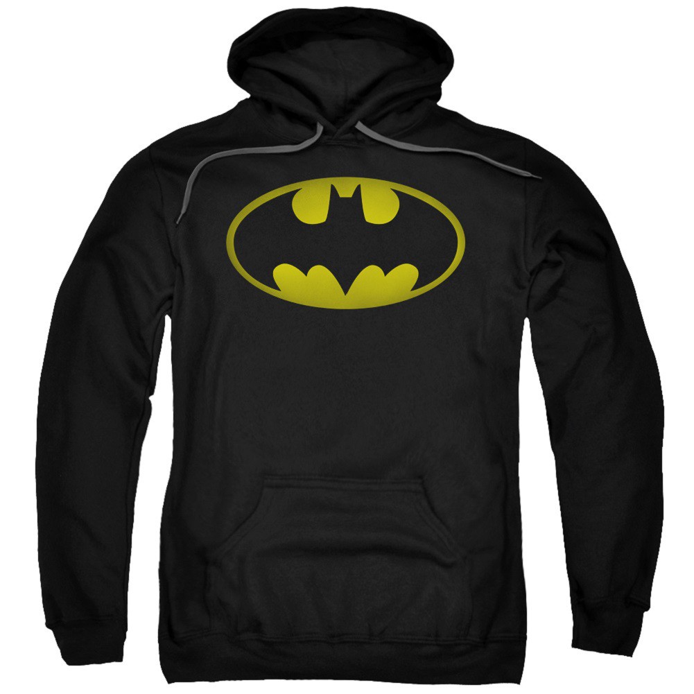Batman Washed Logo Black Hoodie, Black