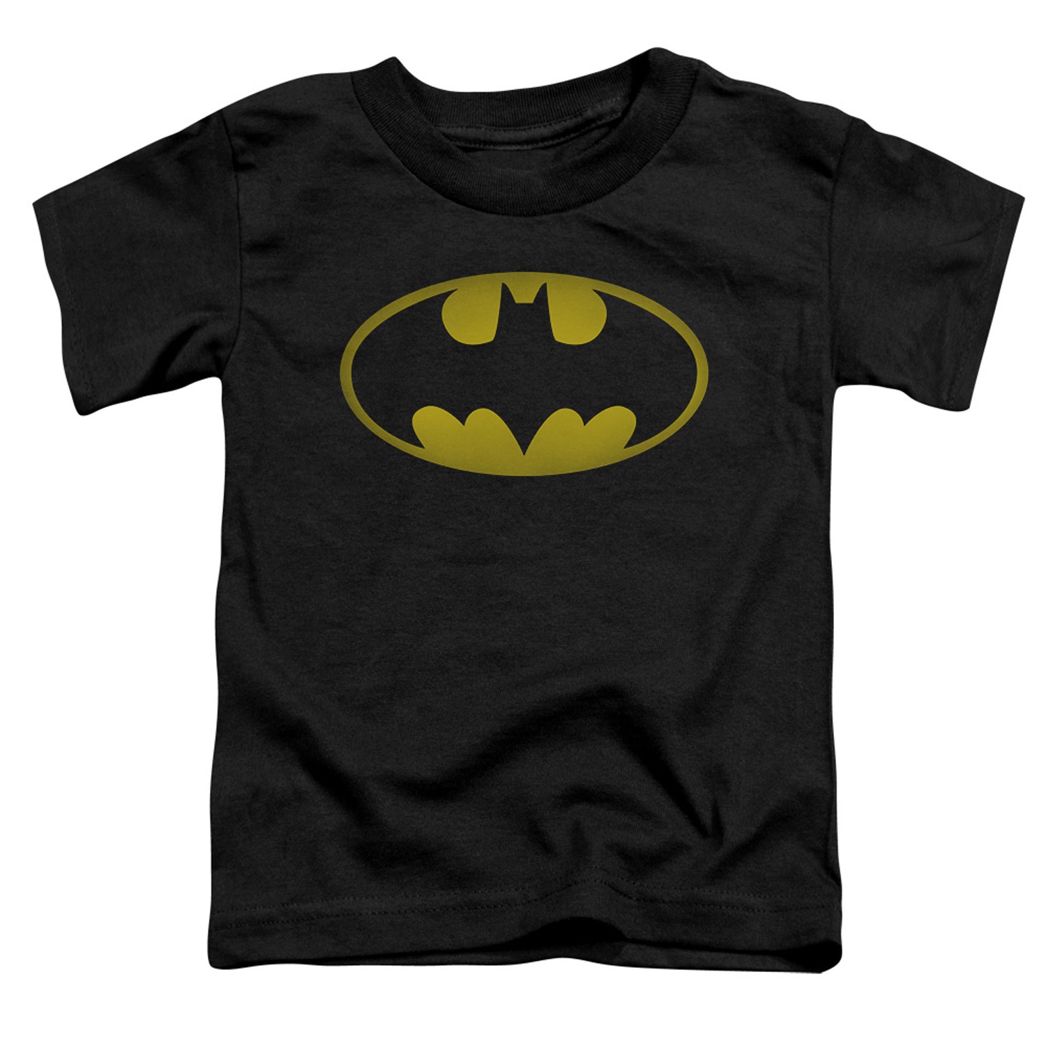 Batman Washed Out Logo Toddlers Tshirt, Black