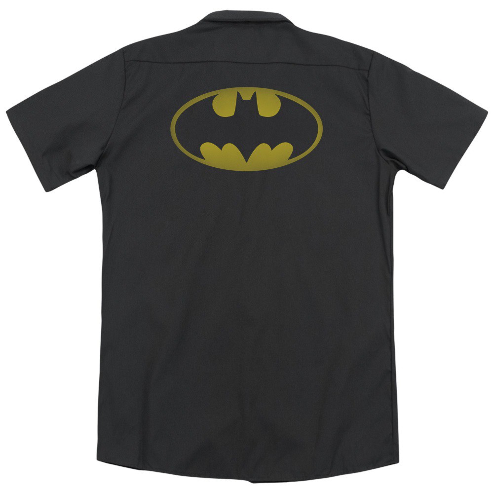 Batman Classic Logo Work Shirt, Black