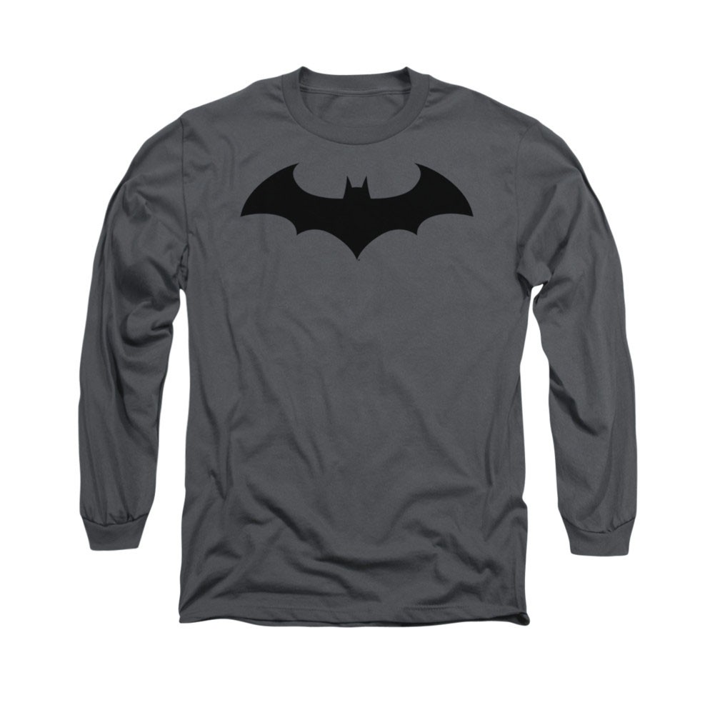 Batman Hush Logo Gray Long Sleeve T-Shirt