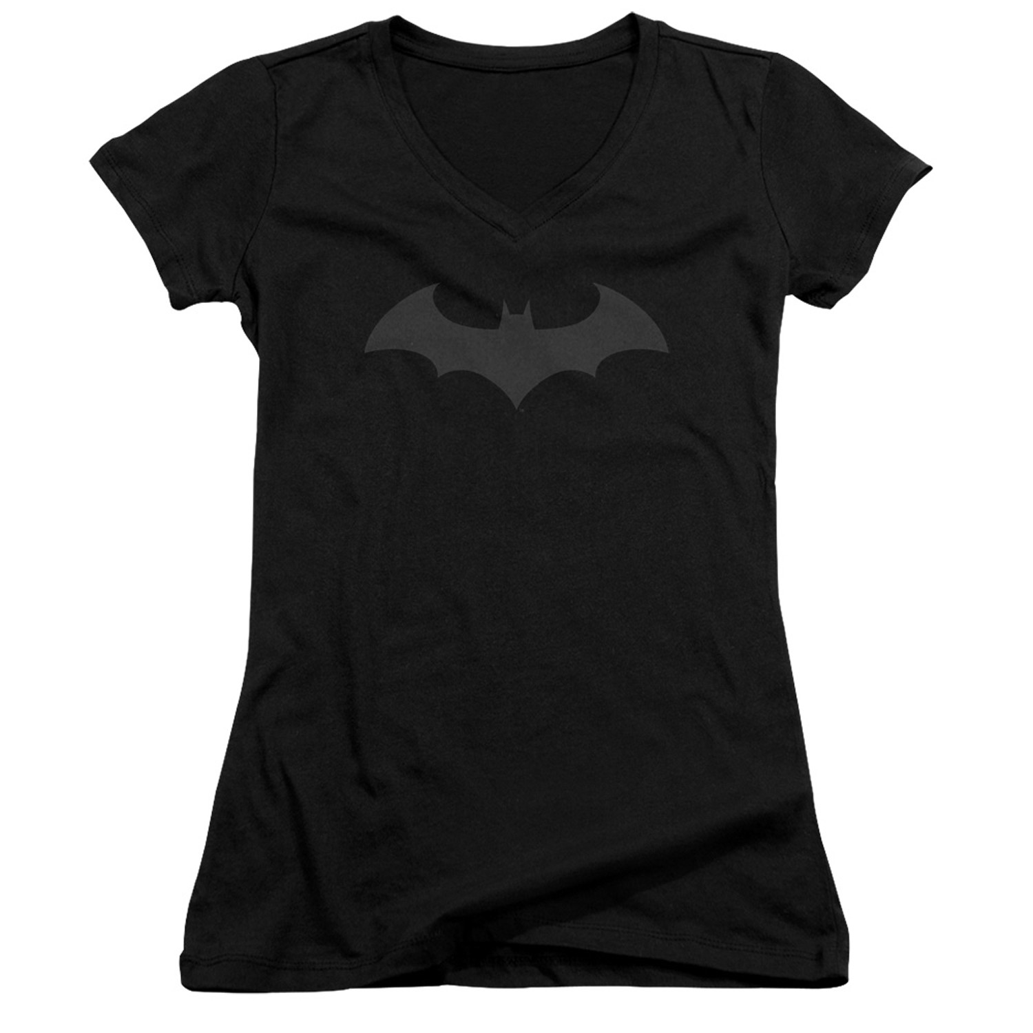 Batman Hush Logo Women's V-Neck Shirt, Black