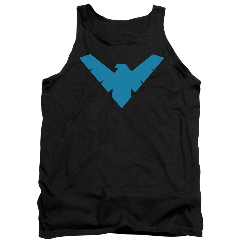 Nightwing Logo Black Tank Top, Black