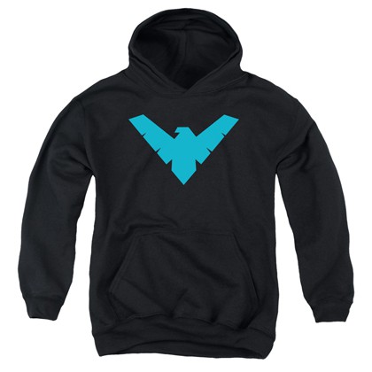 Nightwing Youth Hoodie, Black
