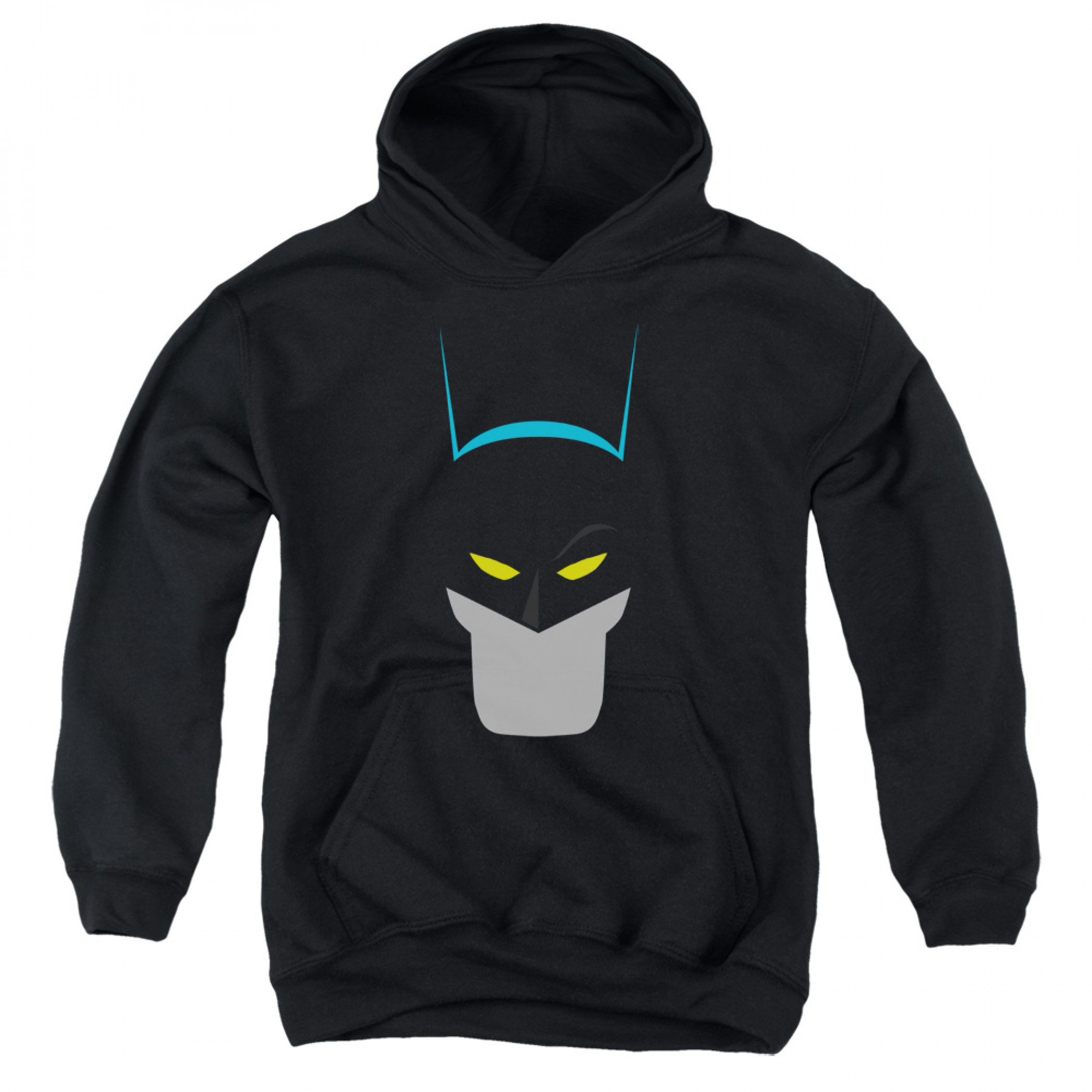 Bat Head Batman Youth Hoodie, Black
