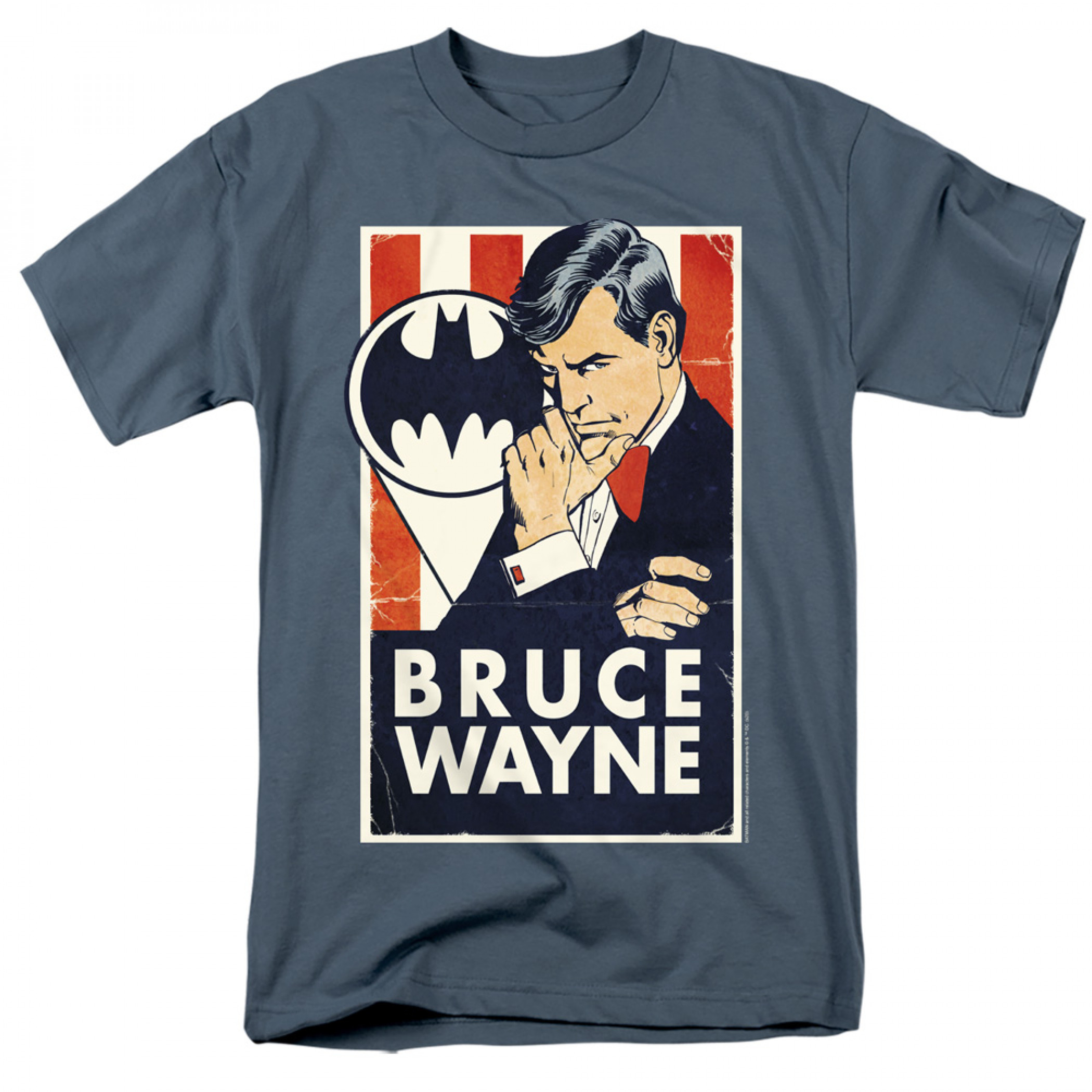 Bruce Wayne For President Batman Men's T-Shirt, Blue