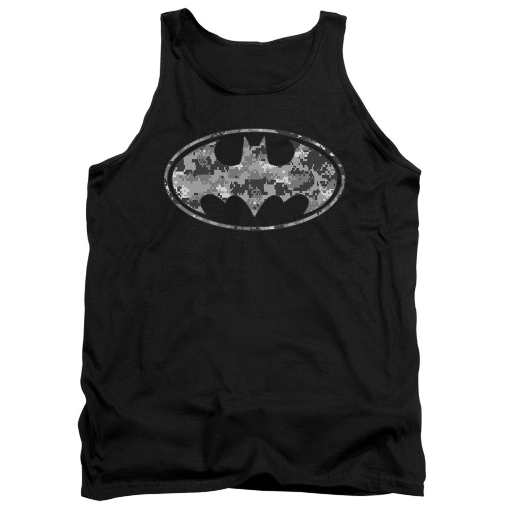 Batman 8bit Camo Logo Tank Top