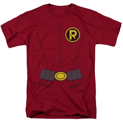 Robin Uniform Men's Costume Tee, Red