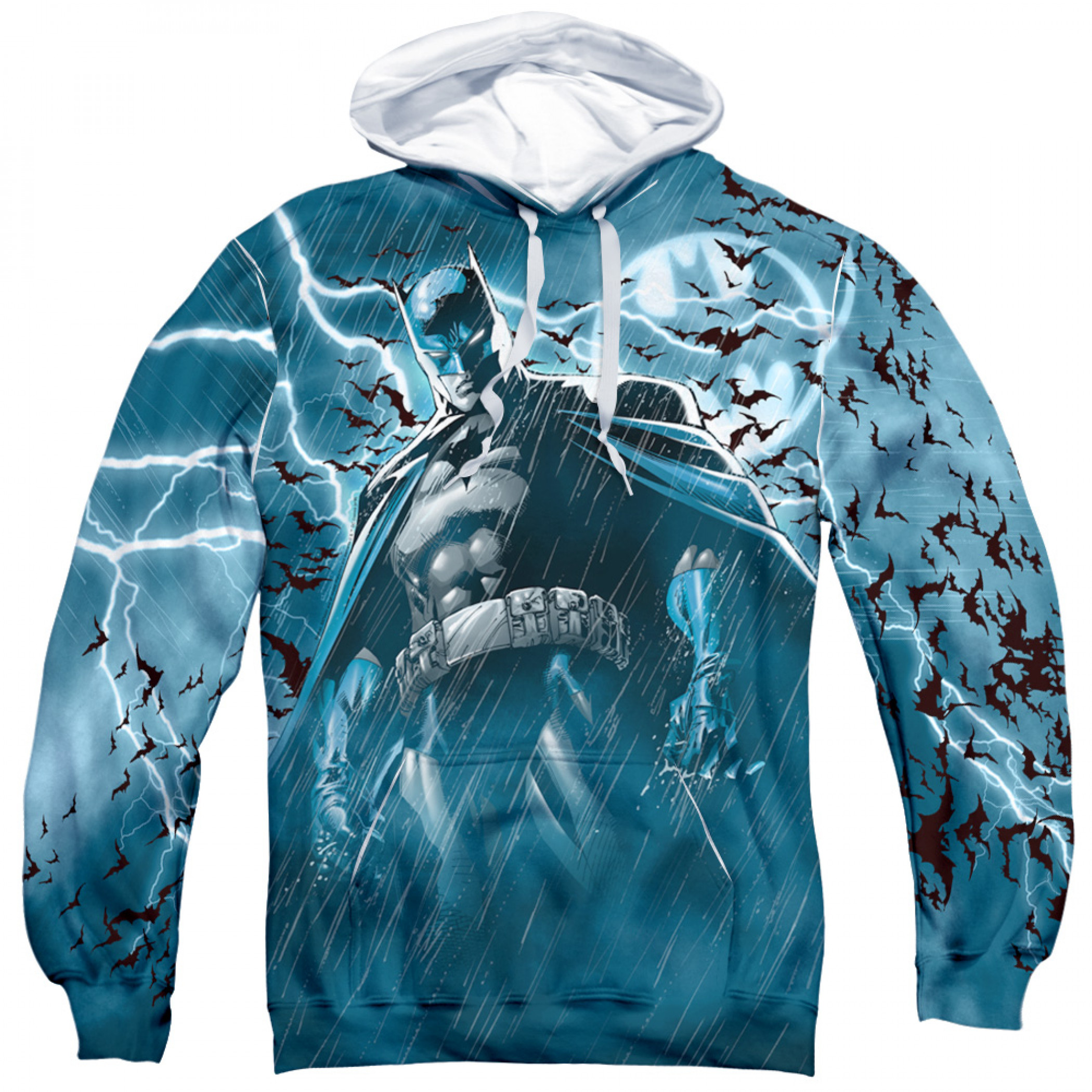 Batman Stormy Knight All Over Print Hoodie, Blue
