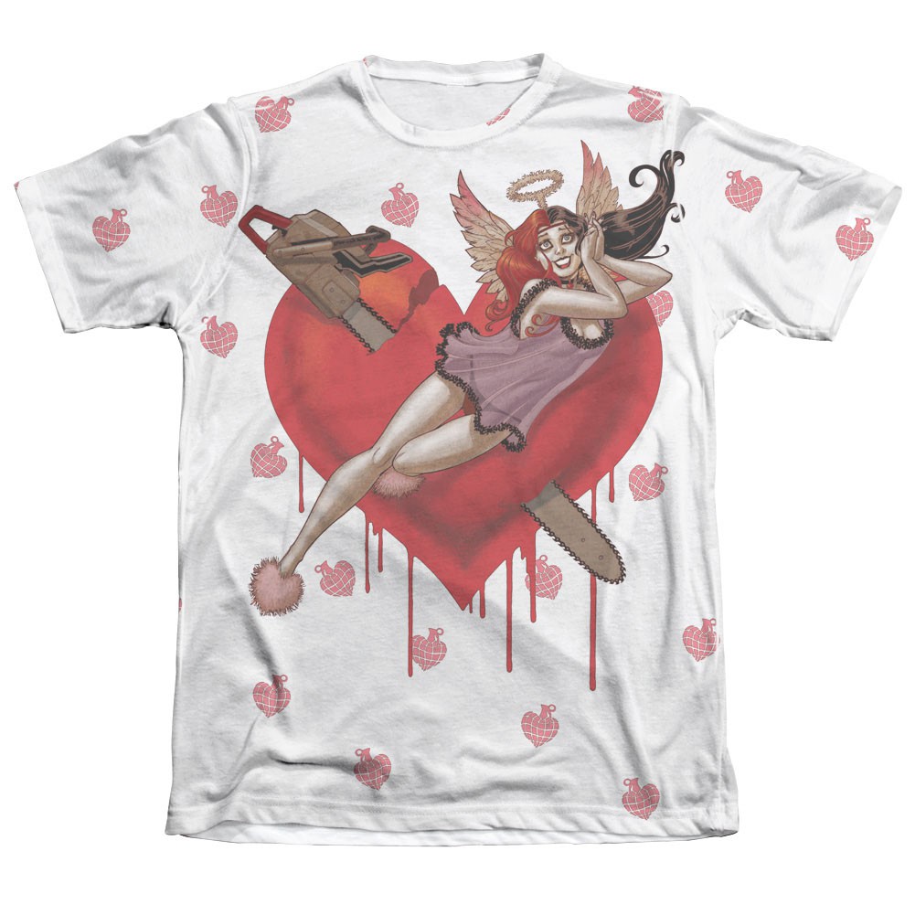Batman Harley Quinn Men's Sublimation Vroom Tee Shirt