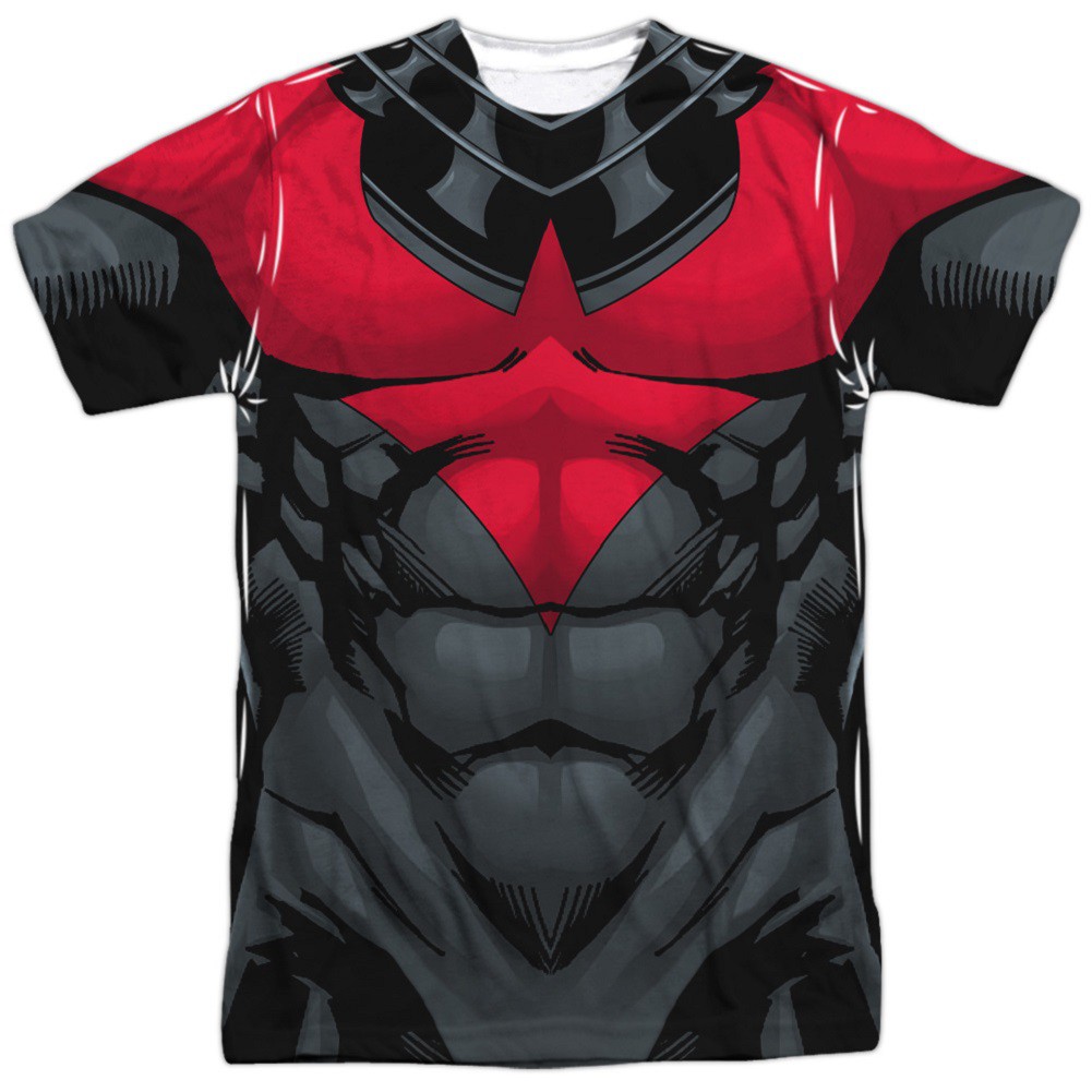 Nightwing Red Logo Costume Tee, Black