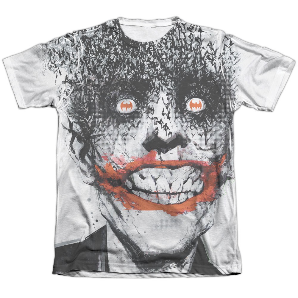 Batman Bats On The Brain Sublimation T-Shirt, White