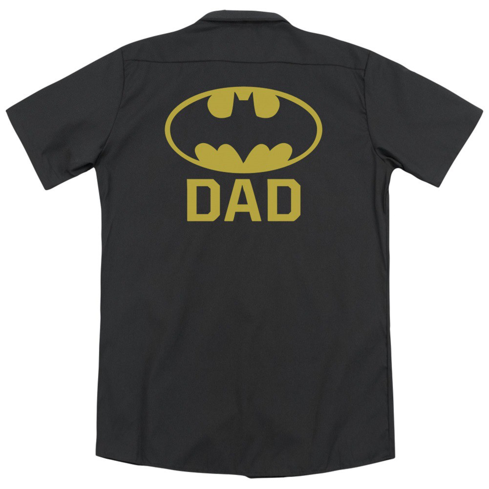 Batman Dad Work Shirt, Black