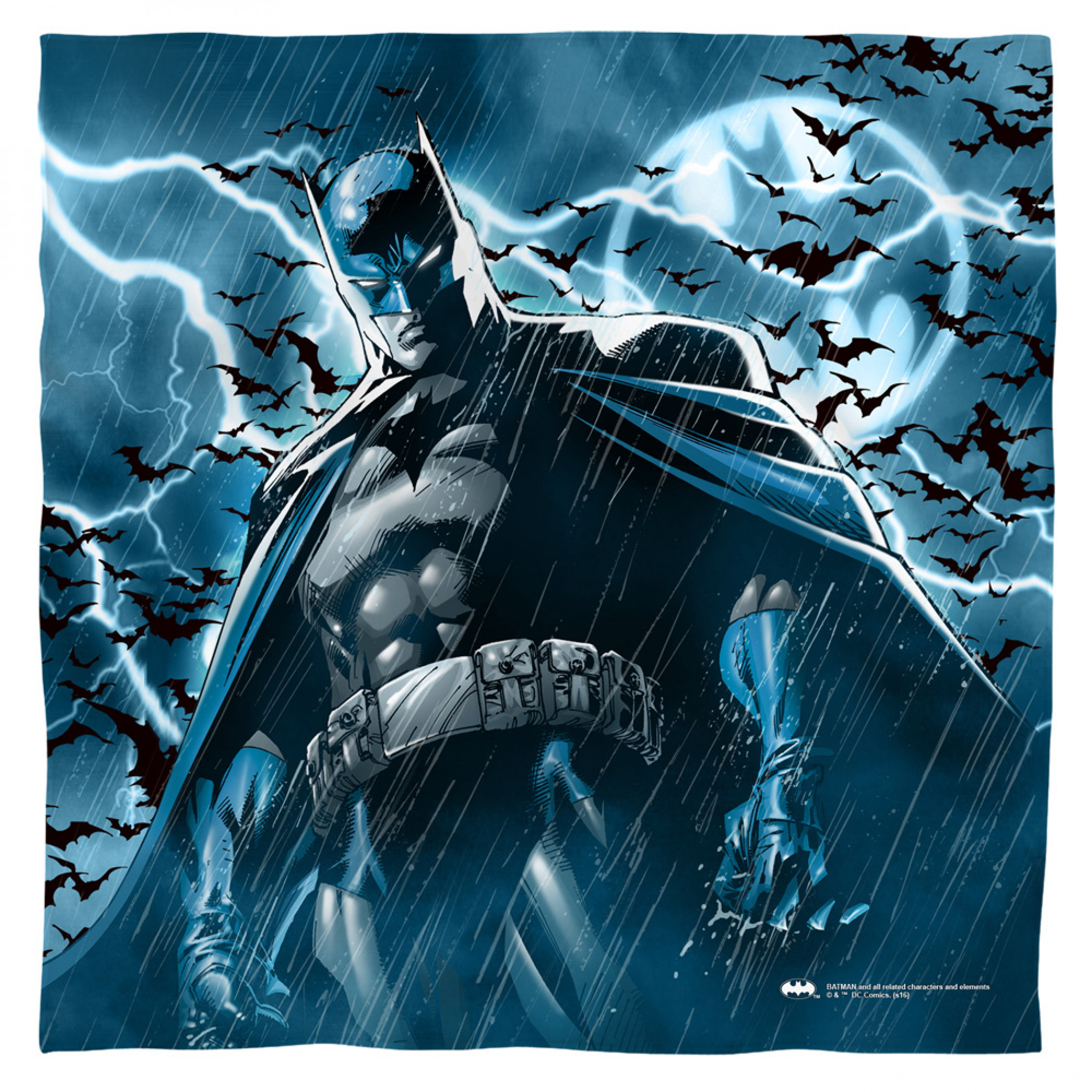 Batman Lightning Bandana, Blue