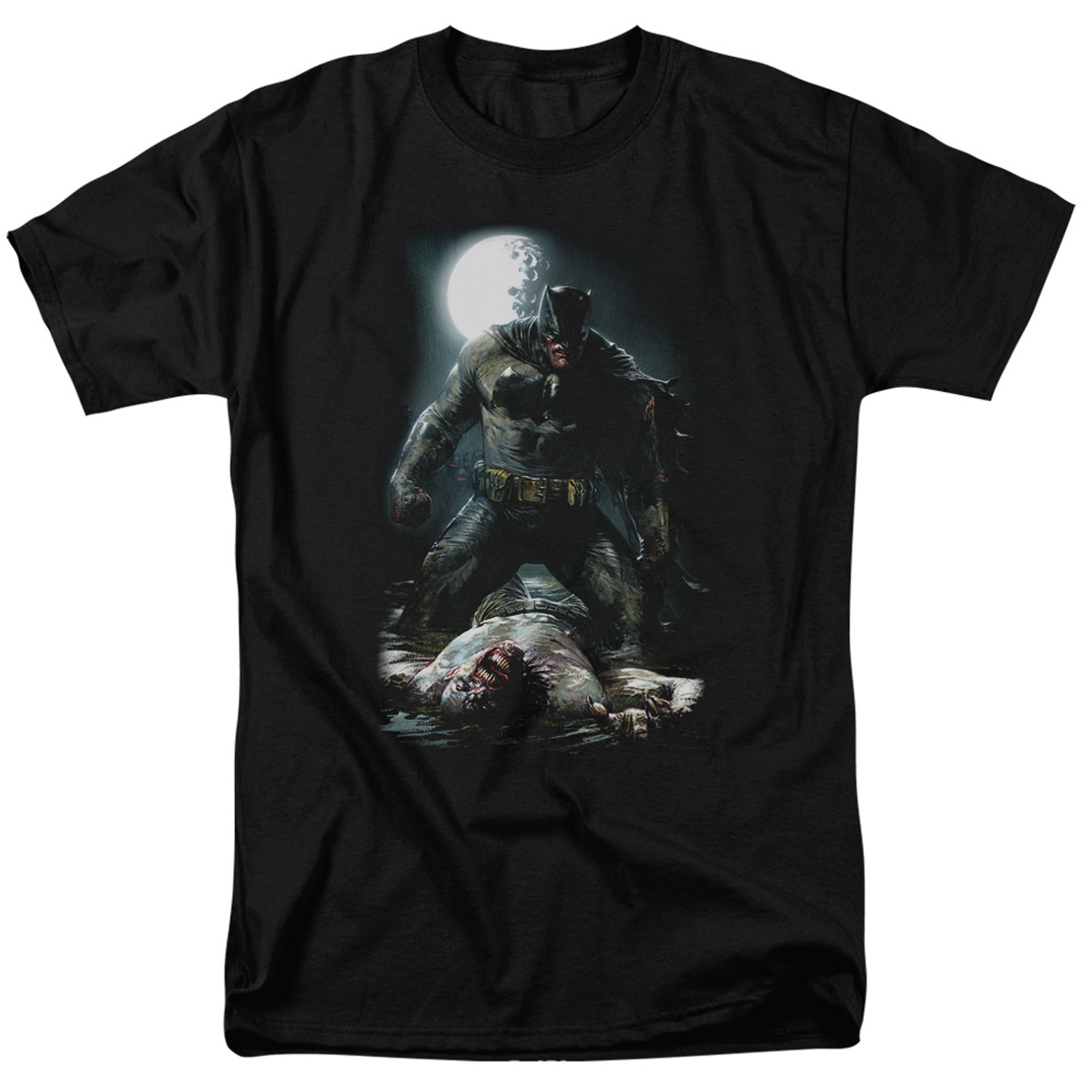 Batman Mudhole Men's Black T-Shirt, Black