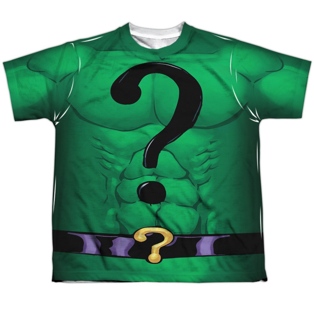The Riddler Batman Villains Youth Costume Tee, Green