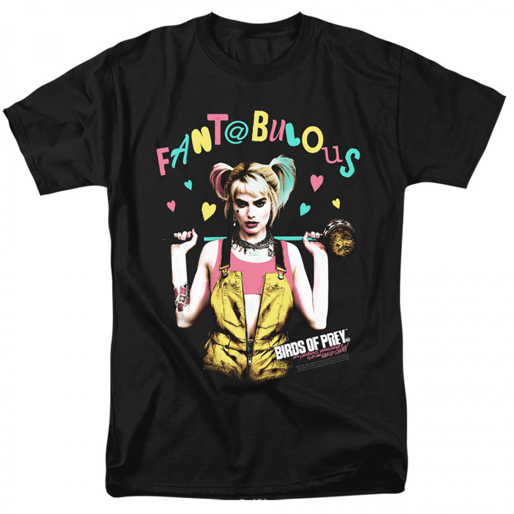 Birds of Prey Harley Quinn Fantabolous T-Shirt, Black