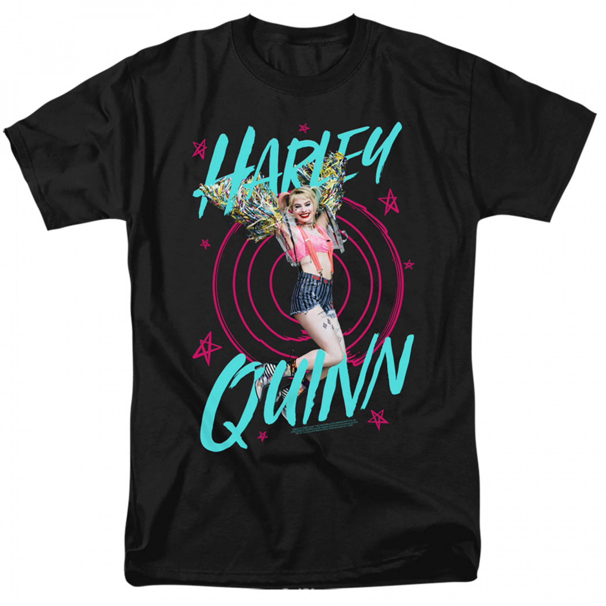 Birds of Prey Harley Quinn Target T-Shirt, Black