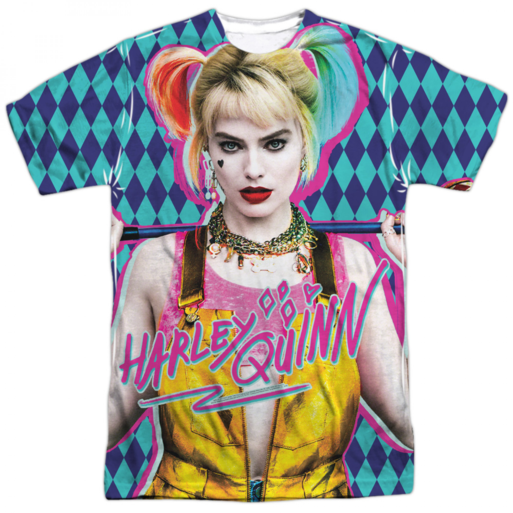 Birds of Prey Harley Quinn Emancipation T-Shirt, Multi-Color