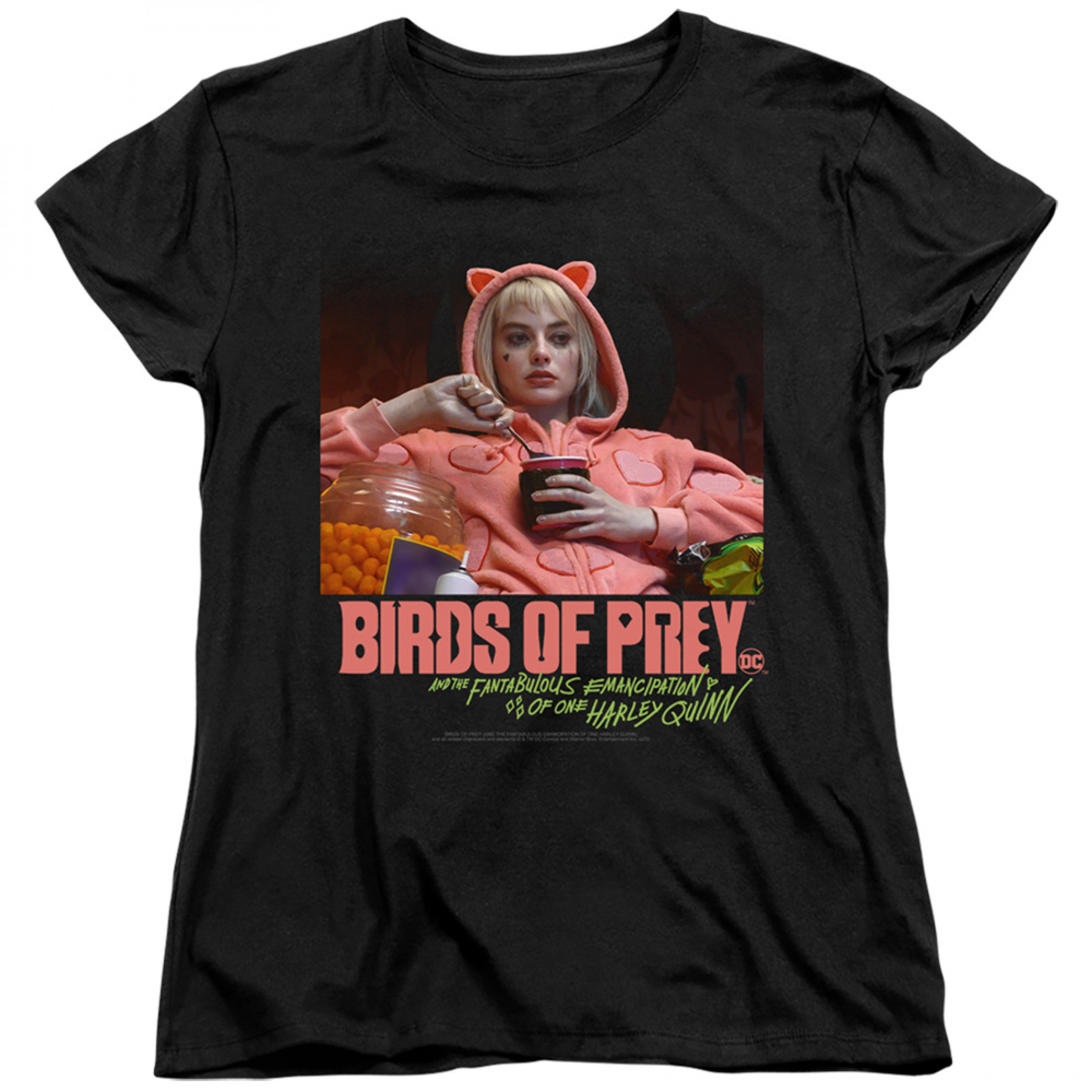 Birds of Prey Harley Quinn Love Stinks Women's T-Shirt, Black