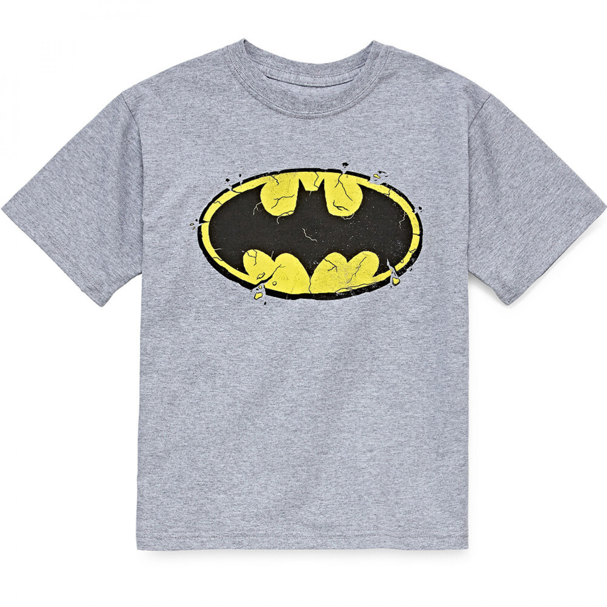 Batman Symbol Kids Grey T-Shirt, Grey