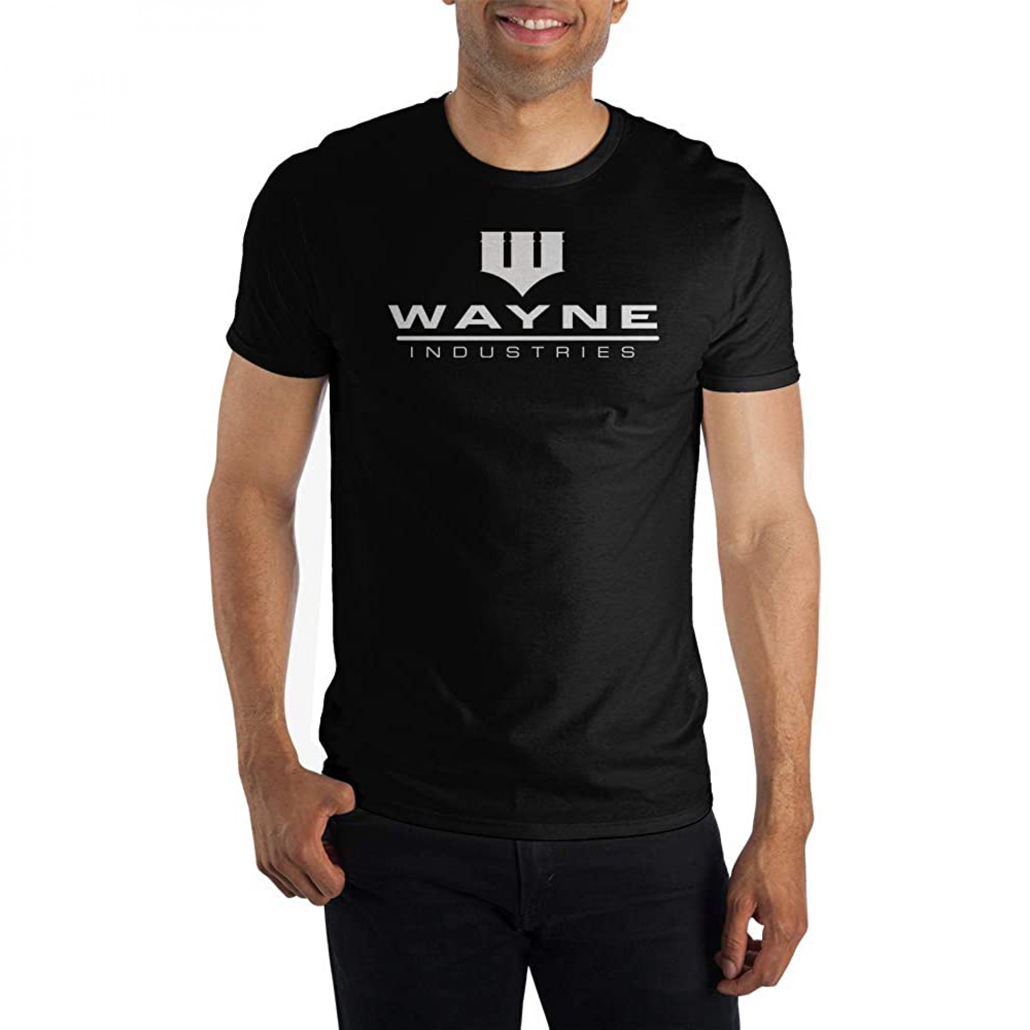 DC Comics Batman Wayne Industries Logo T-Shirt, Grey