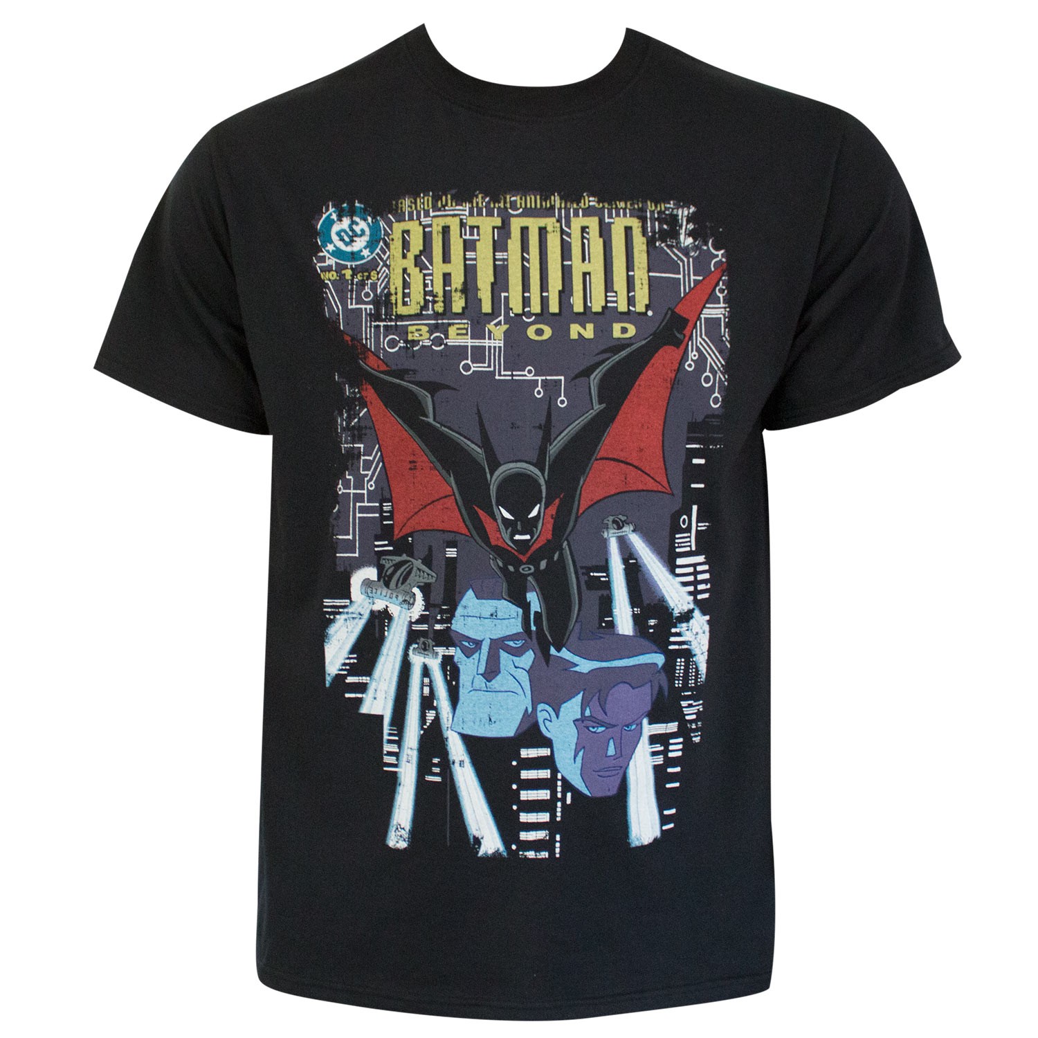 Batman Beyond Comic Cover Black Tee Shirt, Black