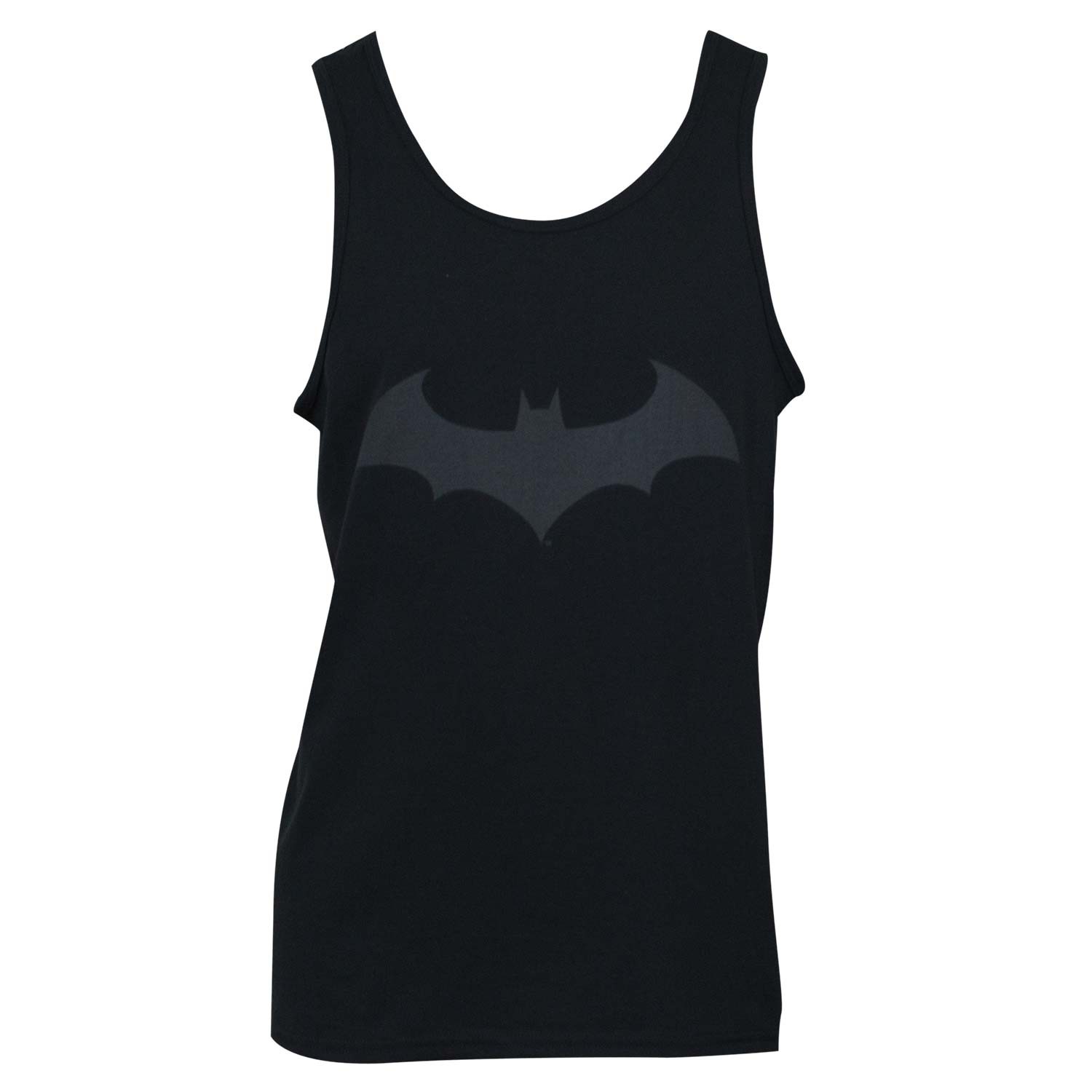 Batman Black On Black Bat Logo Tank Top