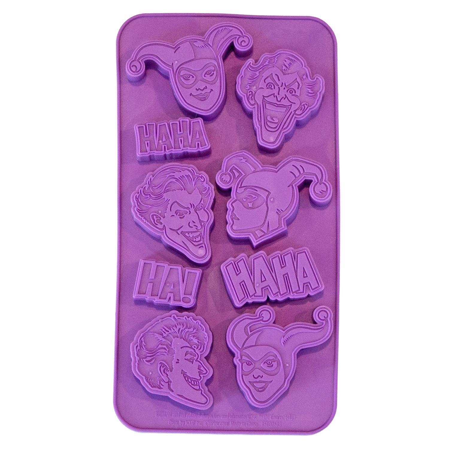 DC Joker And Harley Quinn Ice Tray, Purple