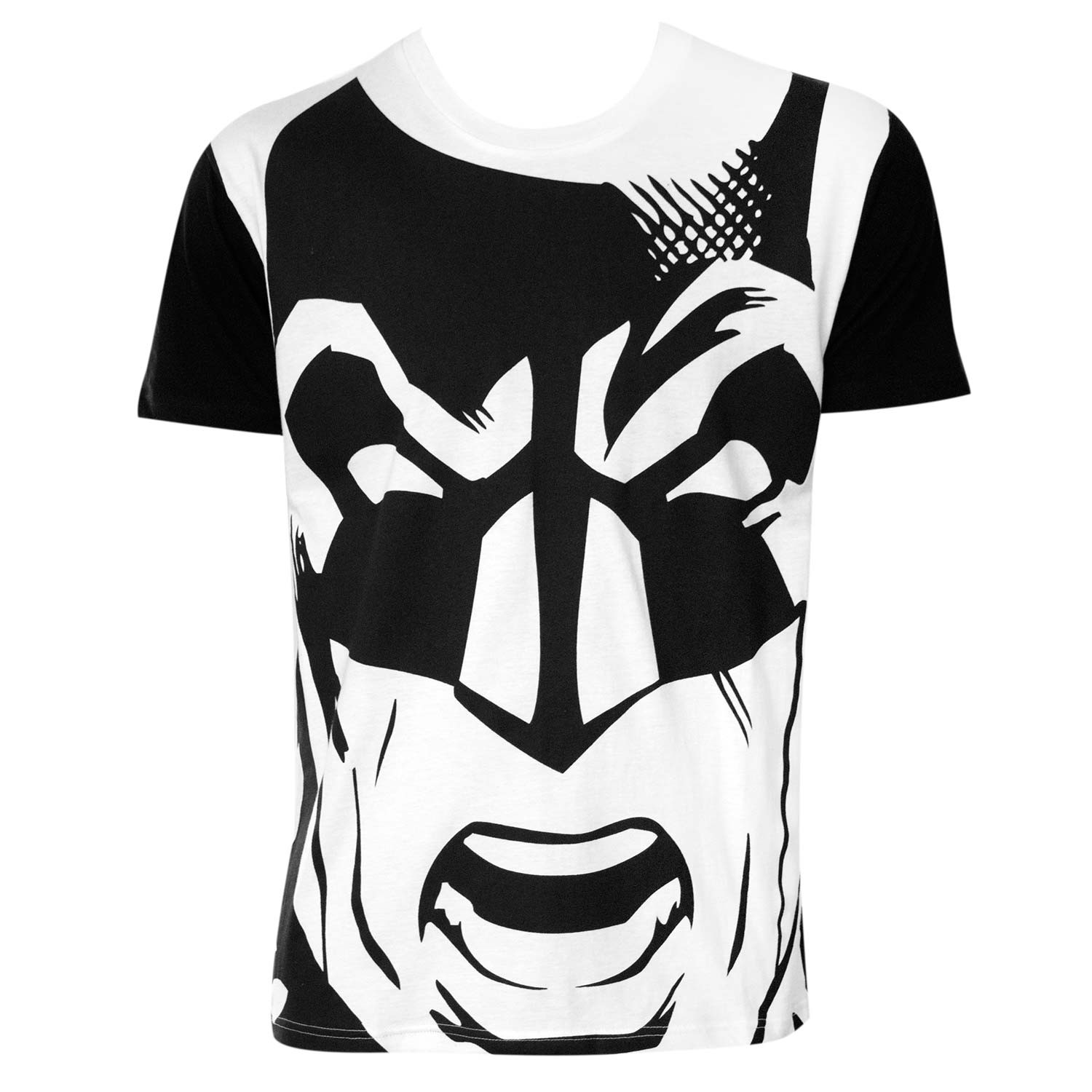 Batman Black And White Giant Face Tee Shirt