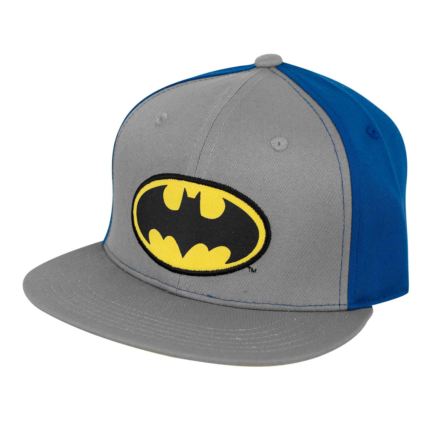 Batman Two-Tone Flat Bill Hat, Blue