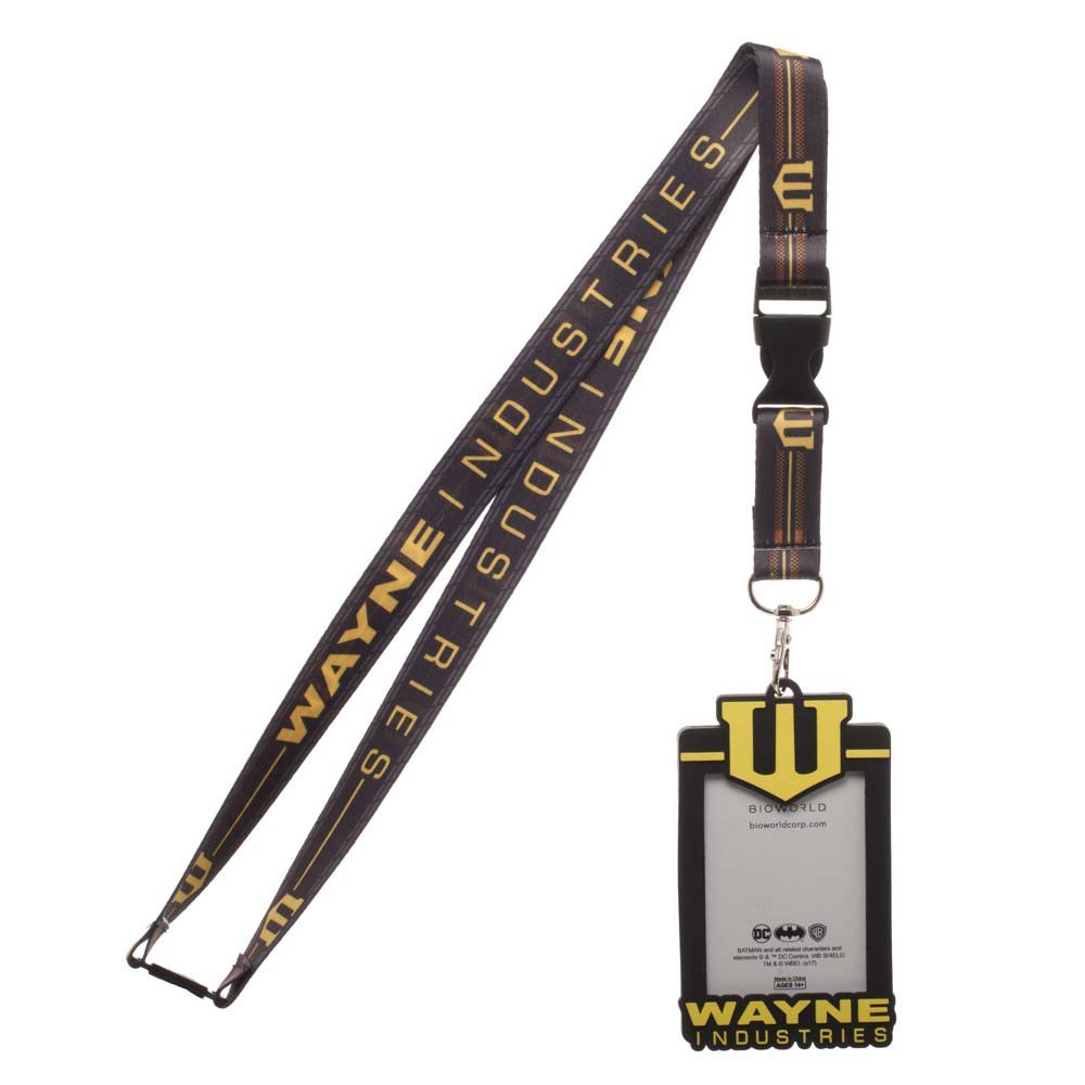 Batman Wayne Enterprises Lanyard, Black