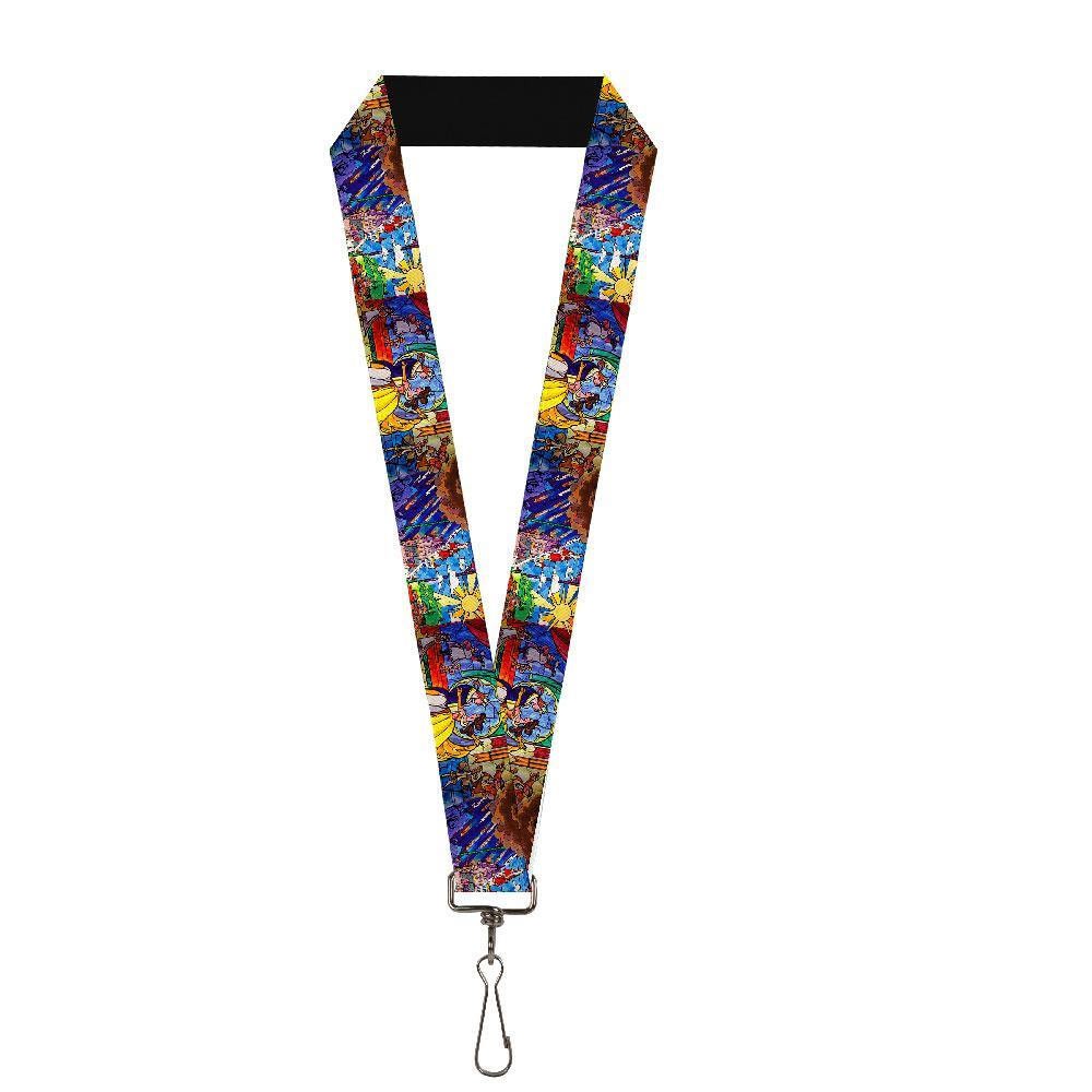 Beauty And The Beast Stained Glass Lanyard