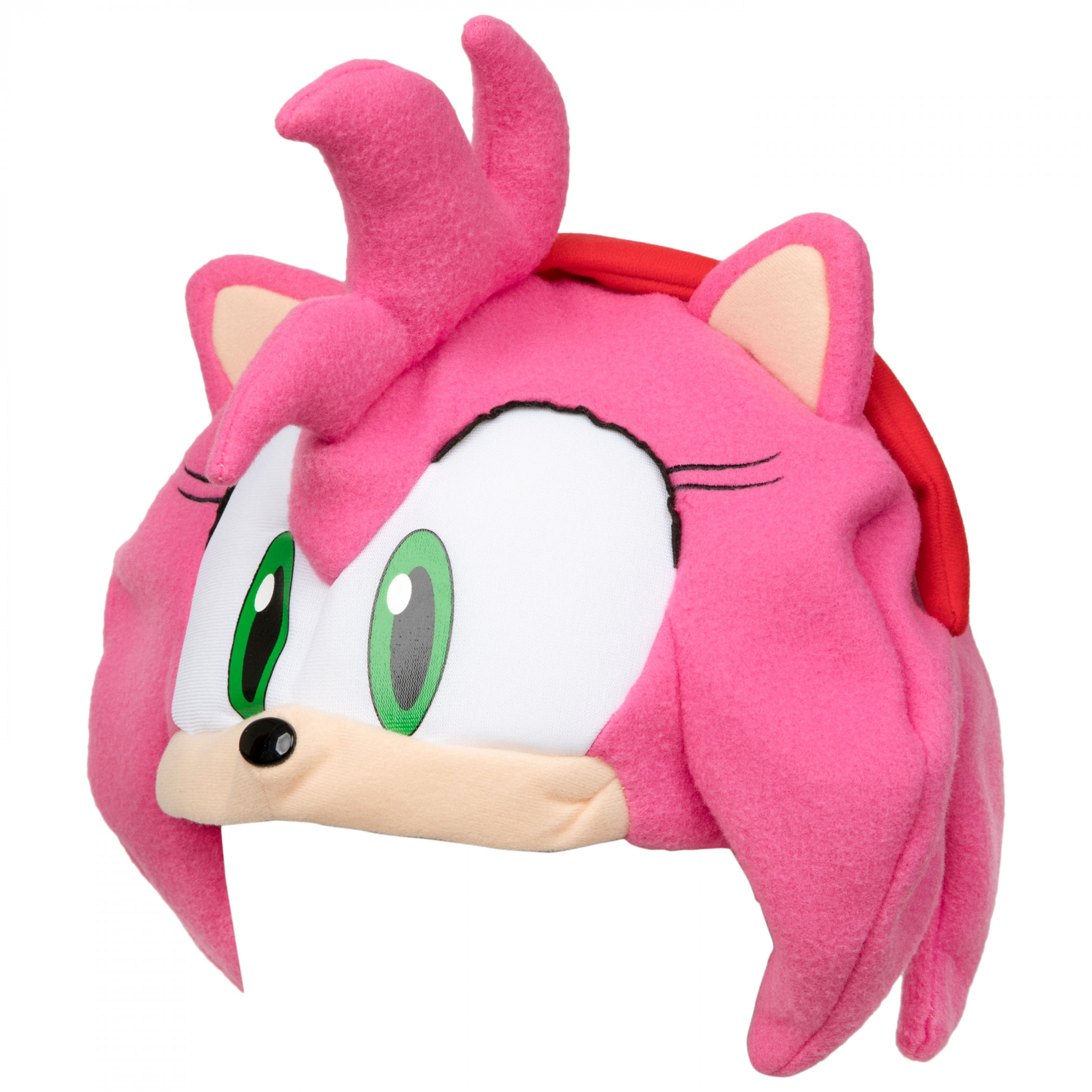 Sonic The Hedgehog Amy Fleece Plush Cap, Pink