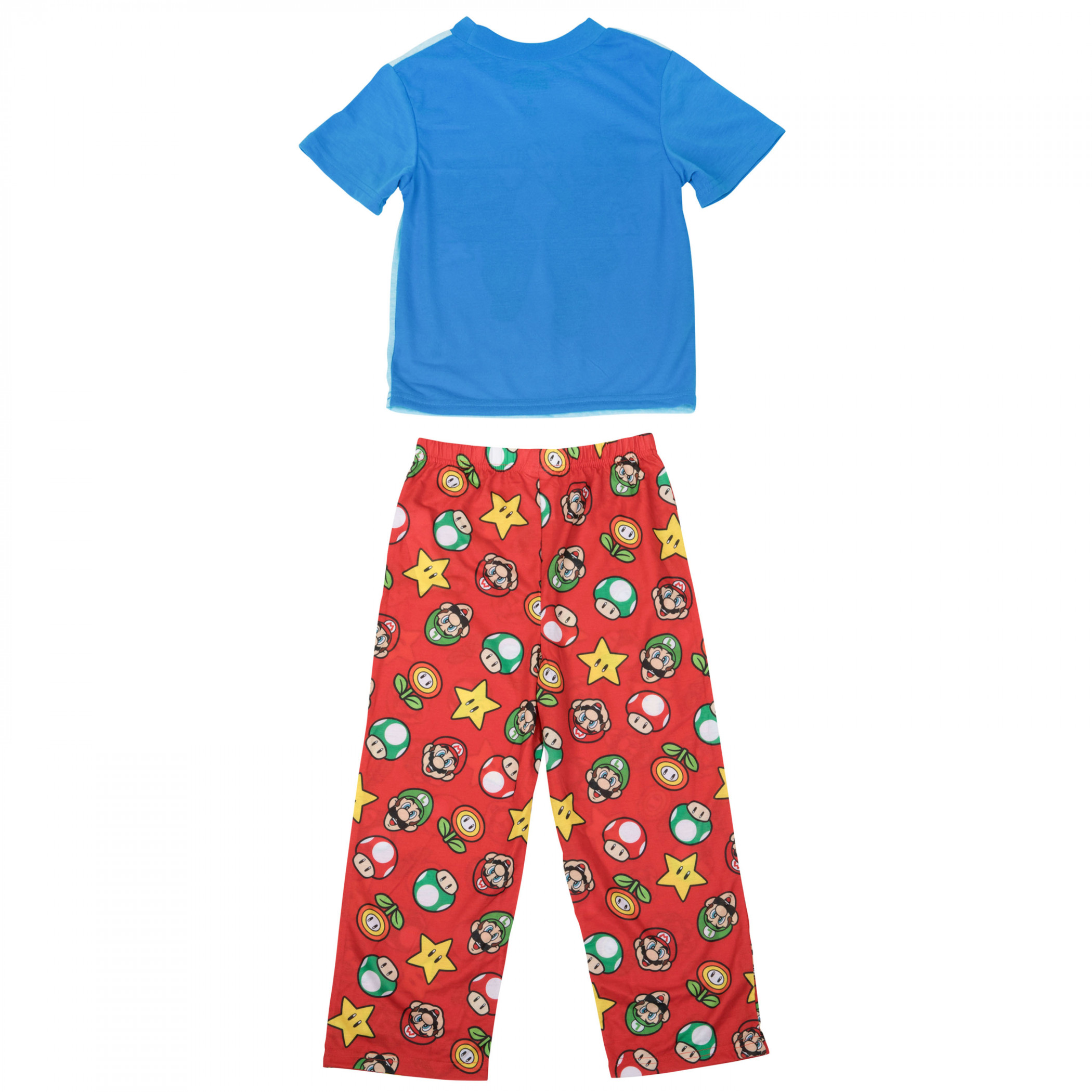 Super Mario Bros. High Five 2-Piece Pajama Set Multi-Color