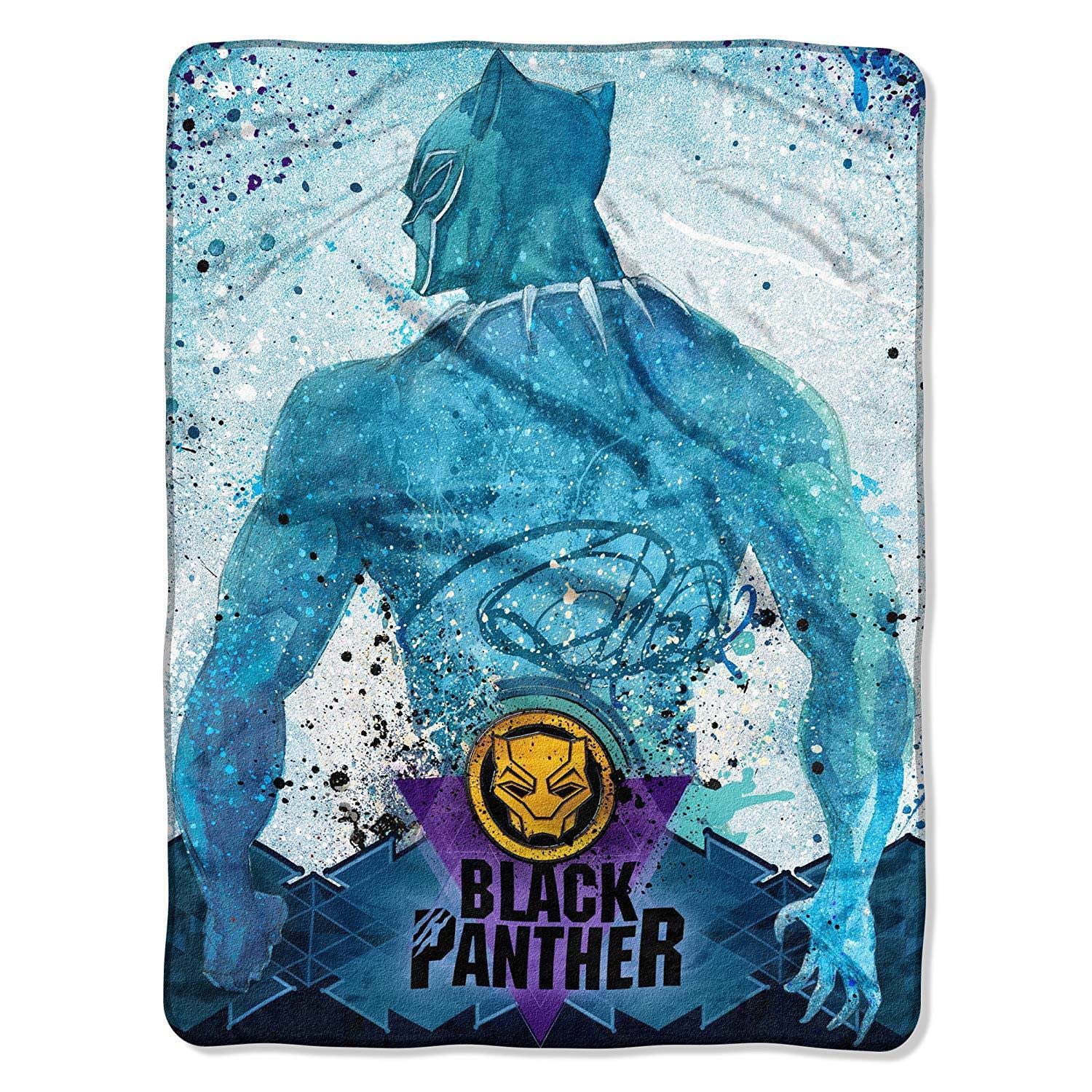 Black Panther Icon 40x60 Fleece Throw Blanket, Blue