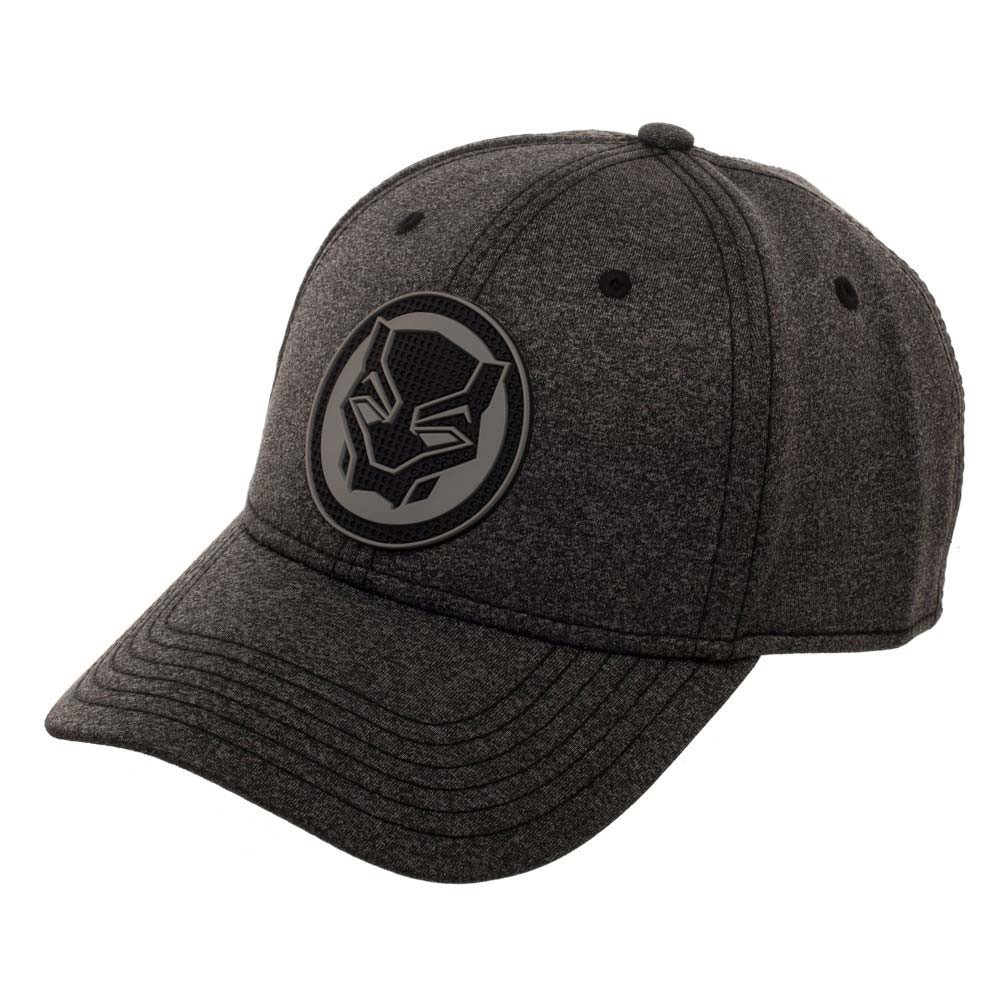 Black Panther Logo Flex Fit Hat, Grey