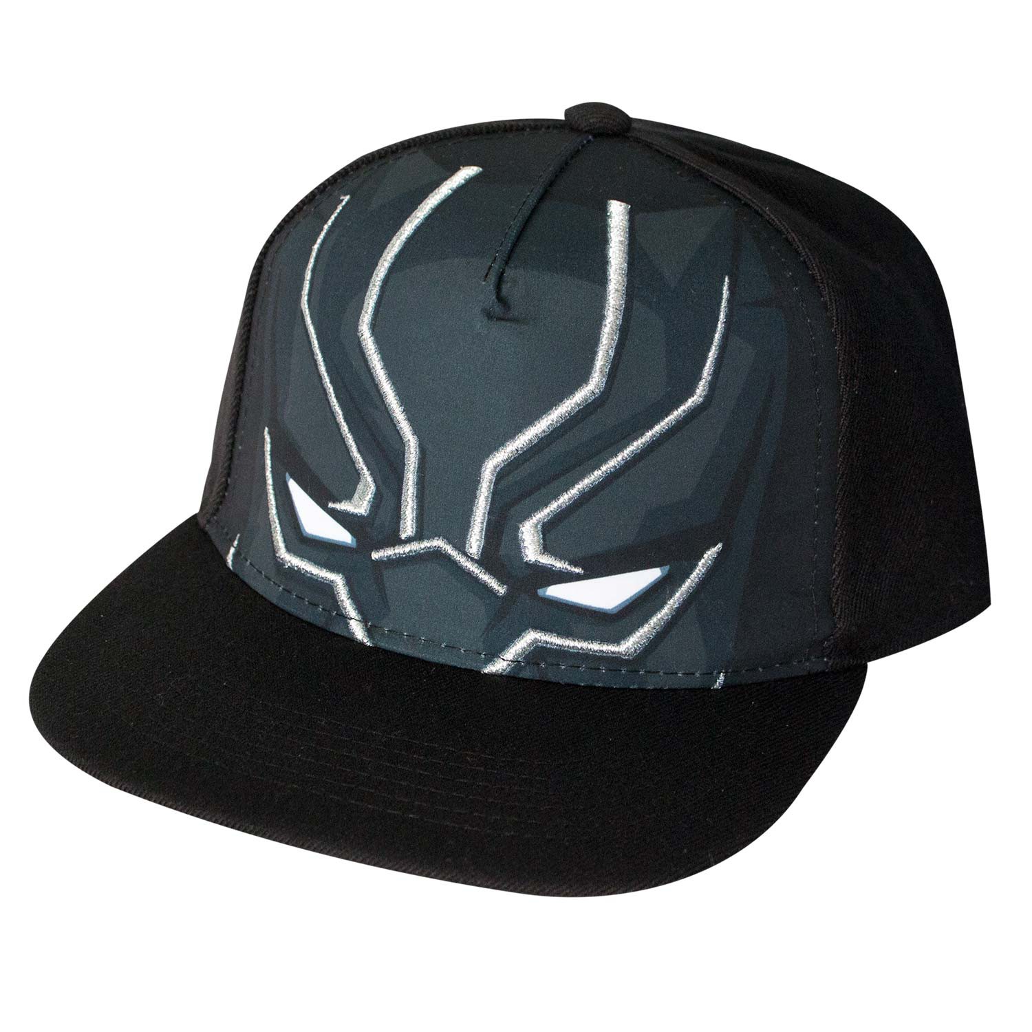 Black Panther Giant Logo Snapback Hat, Black