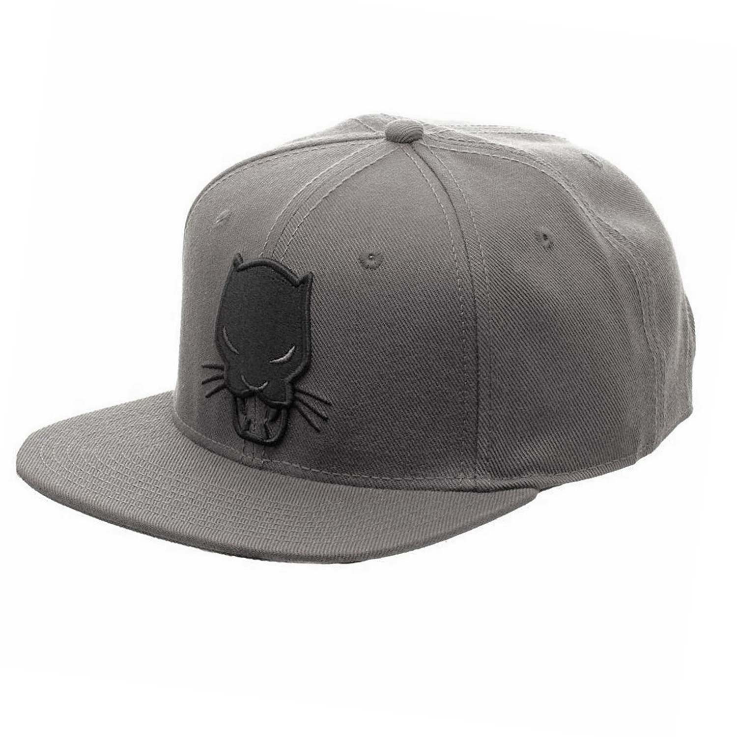 Black Panther Snapback Hat, Grey