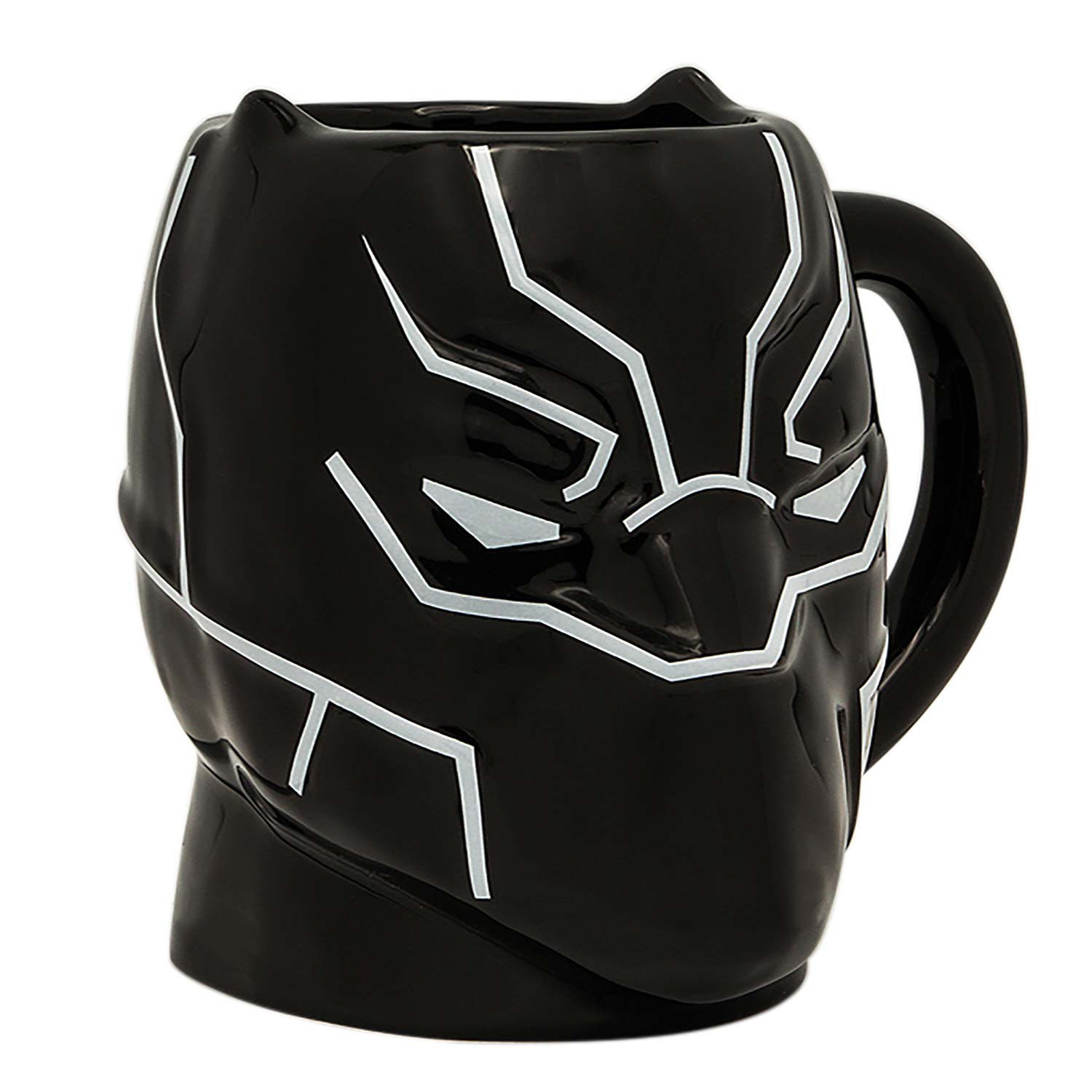 Black Panther Mask Mug, Black