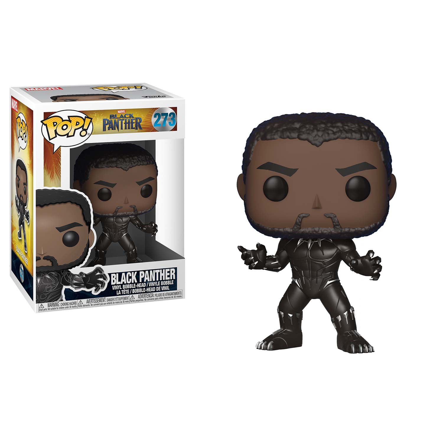 Black Panther Funko Pop Unmasked Vinyl Figure