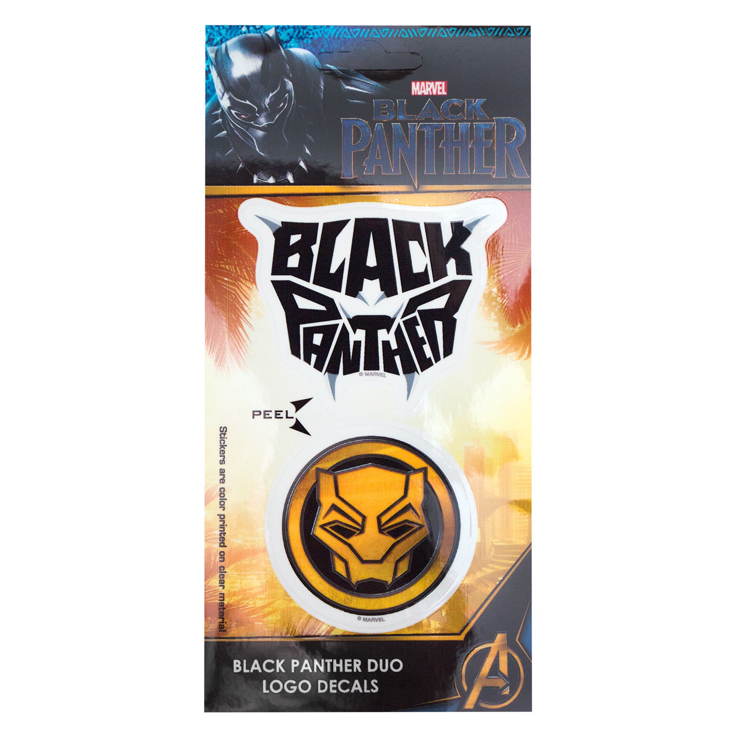 Black Panther Logo Sticker Set Of 2