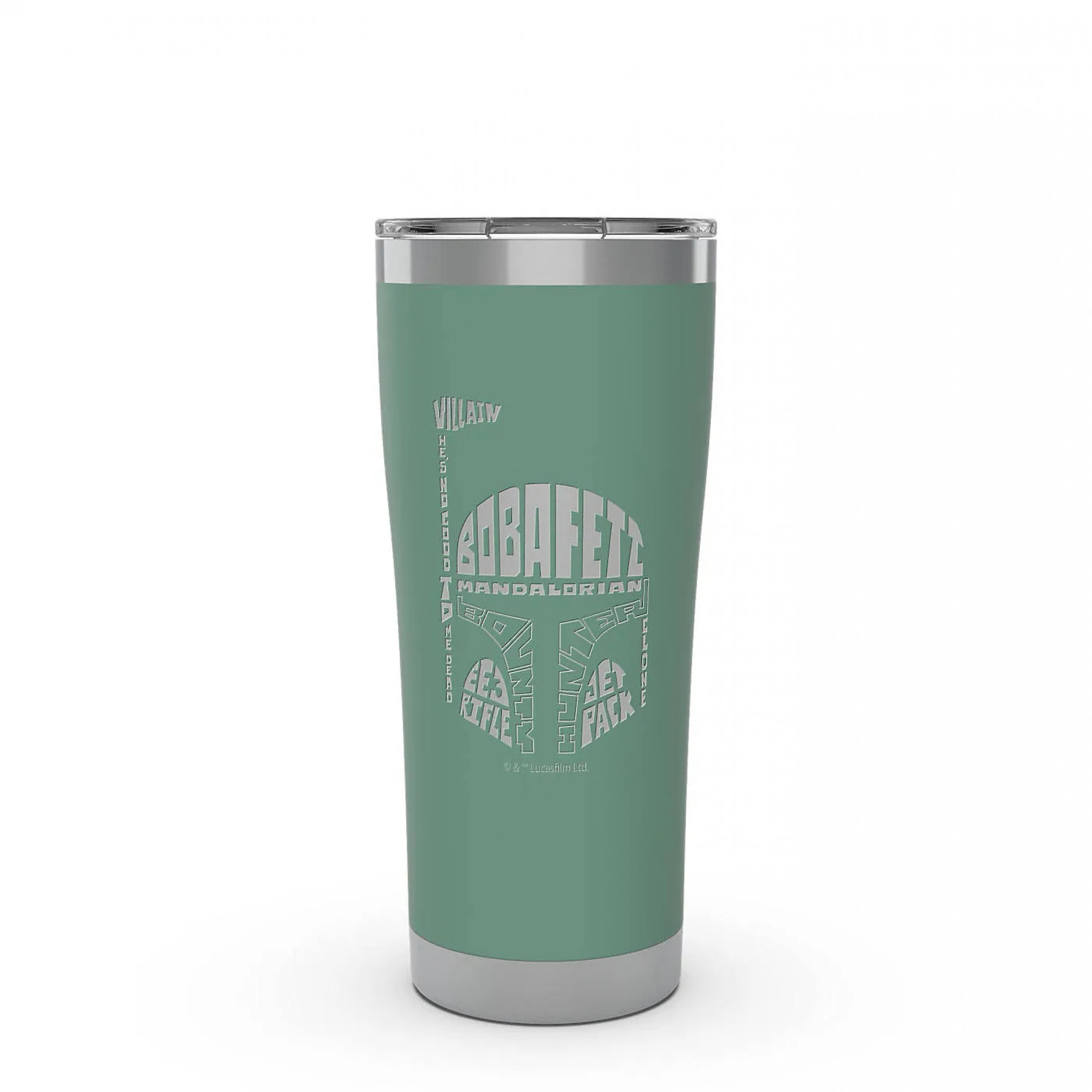 Star Wars Boba Fett Engraved Tervis® 20oz Stainless Steel Tumbler, Green