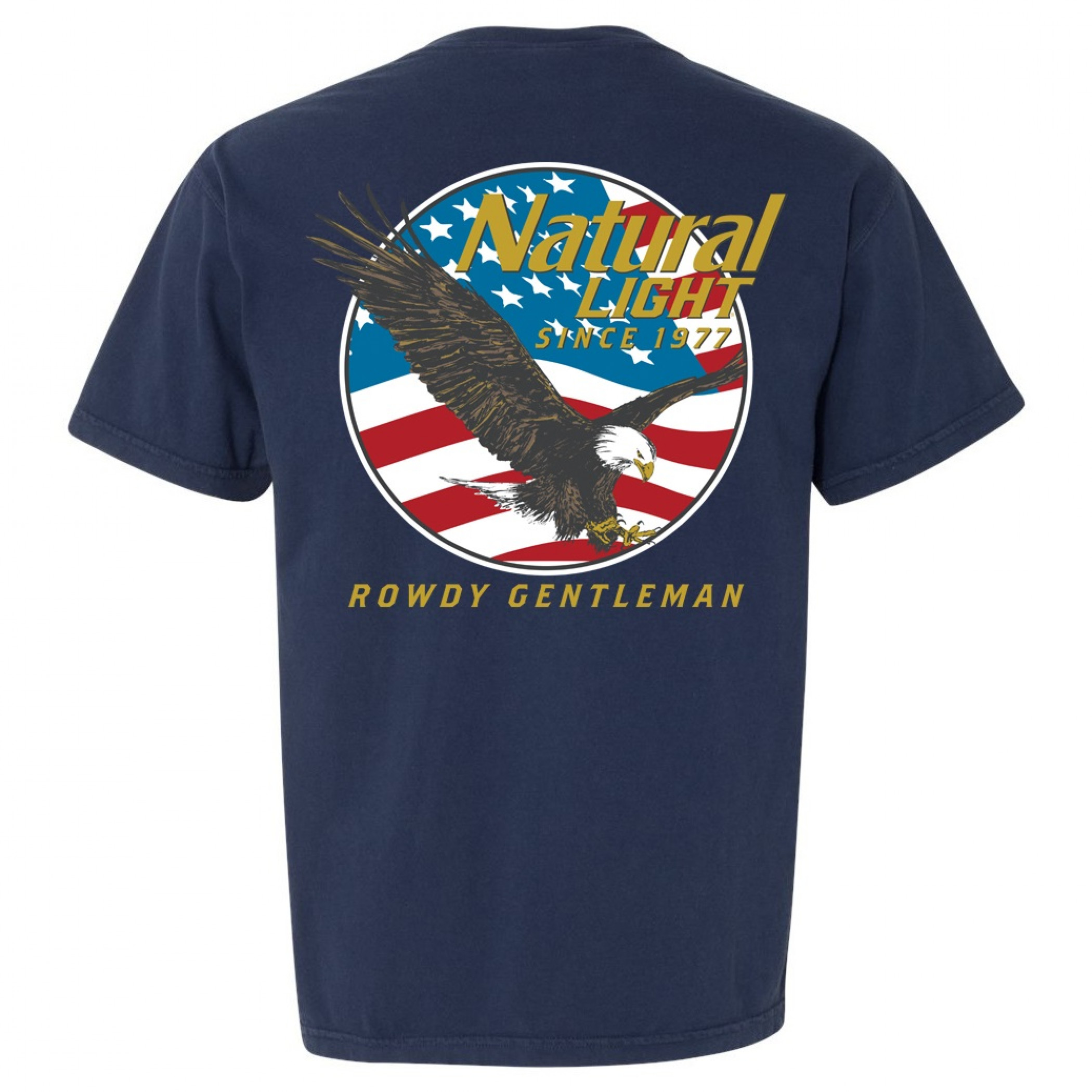 Natural Light Since 1977 Rowdy Gentleman Pocket T-Shirt