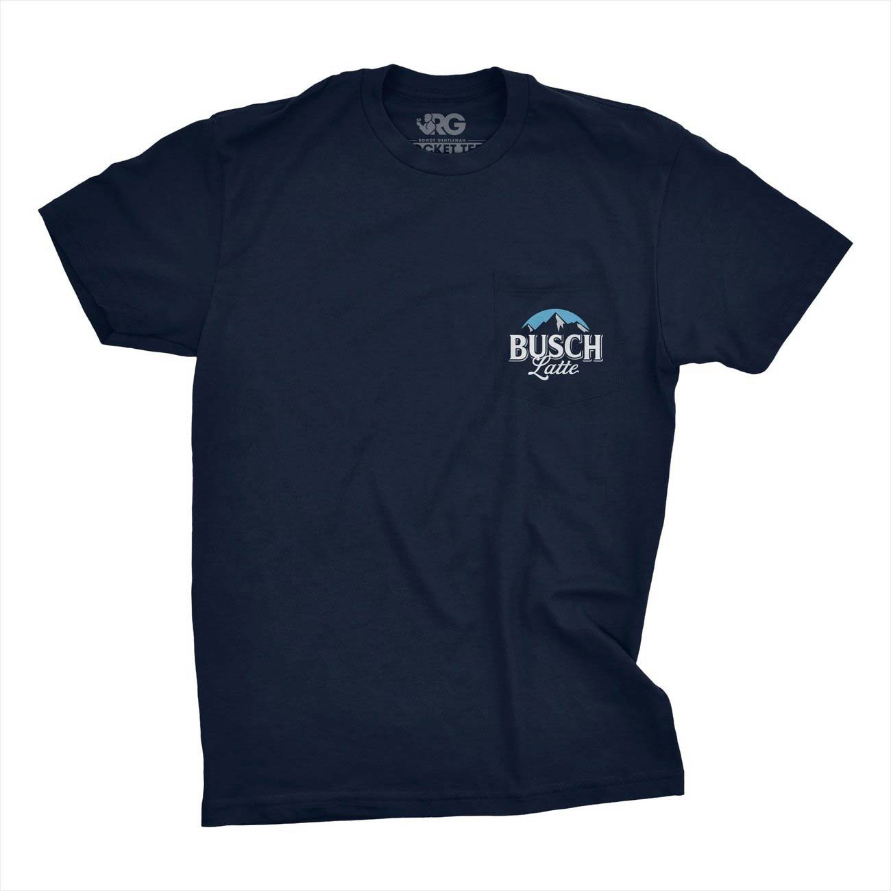 Busch Latte Dark Navy Pocket Tee Shirt