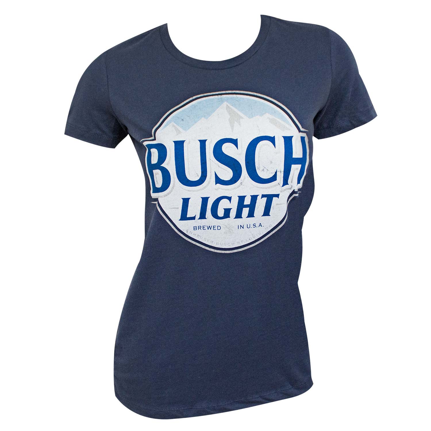 Busch Light Logo Women's Navy Blue T-Shirt
