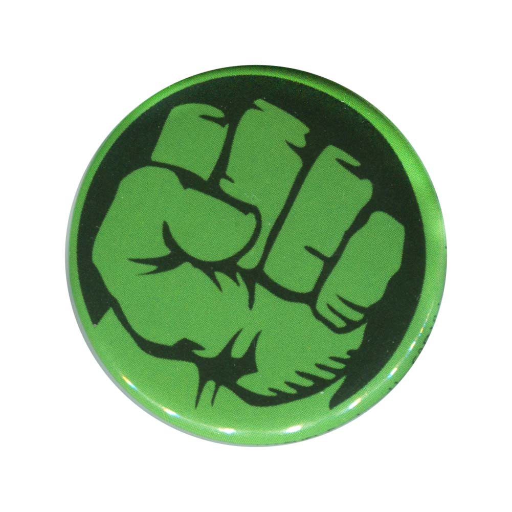 Hulk Fist Button, Green
